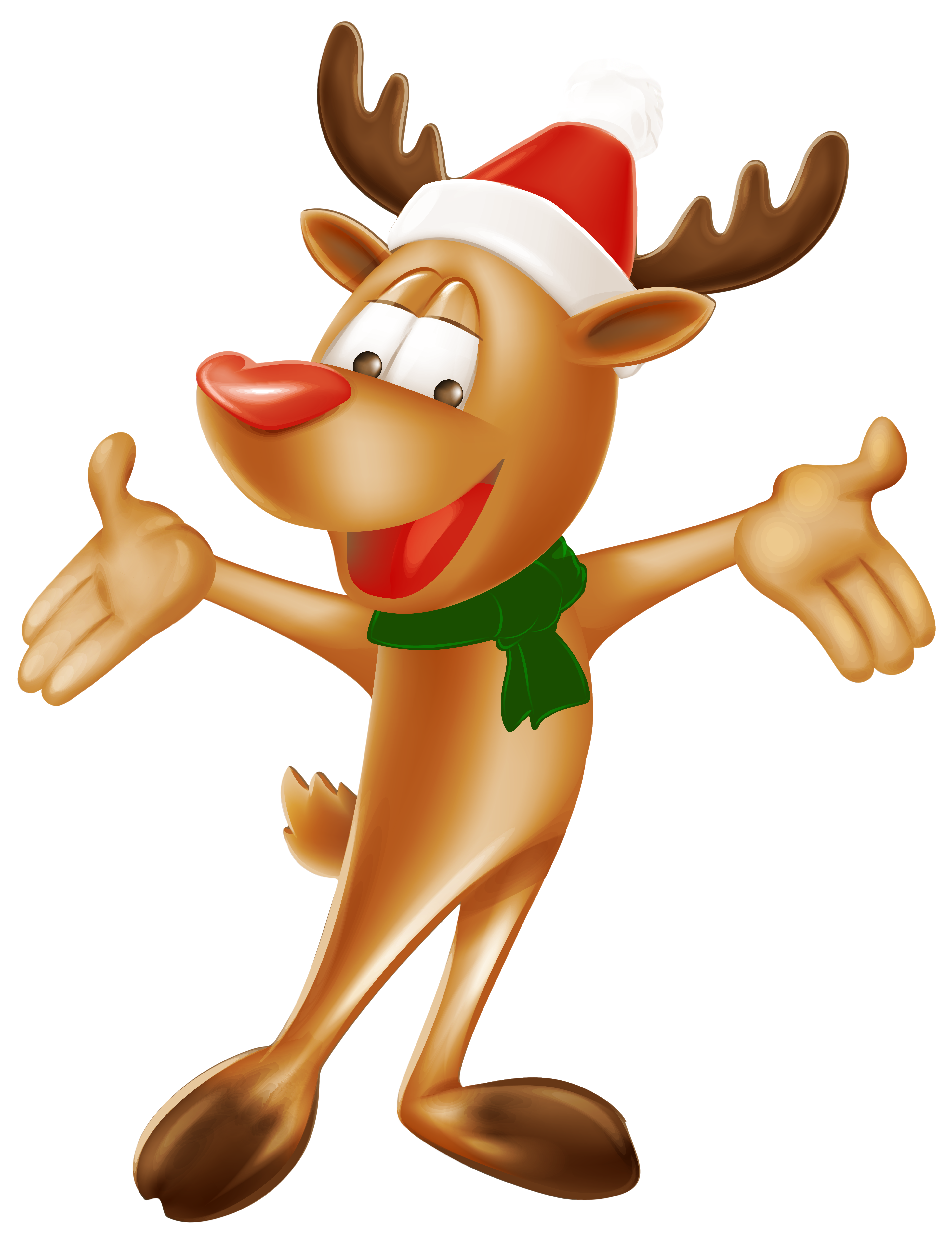 Christmas Deer PNG Clip Art Image | Gallery Yopriceville - High-Quality