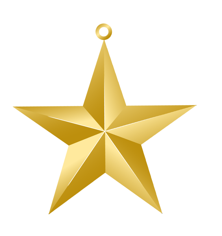 Gold Star PNGs for Free Download