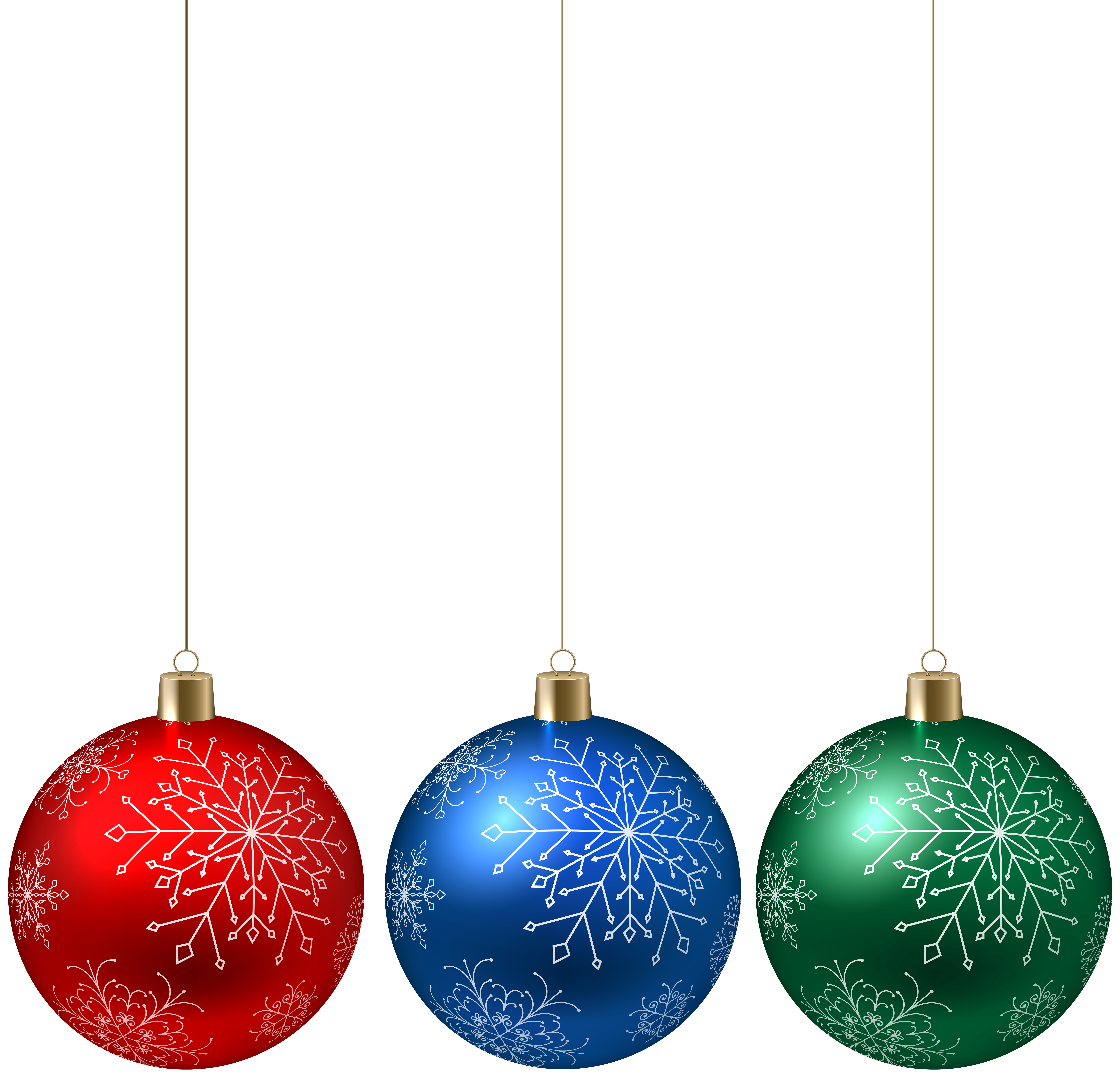 Christmas Hanging Ornaments PNG Clip Art | Gallery ...