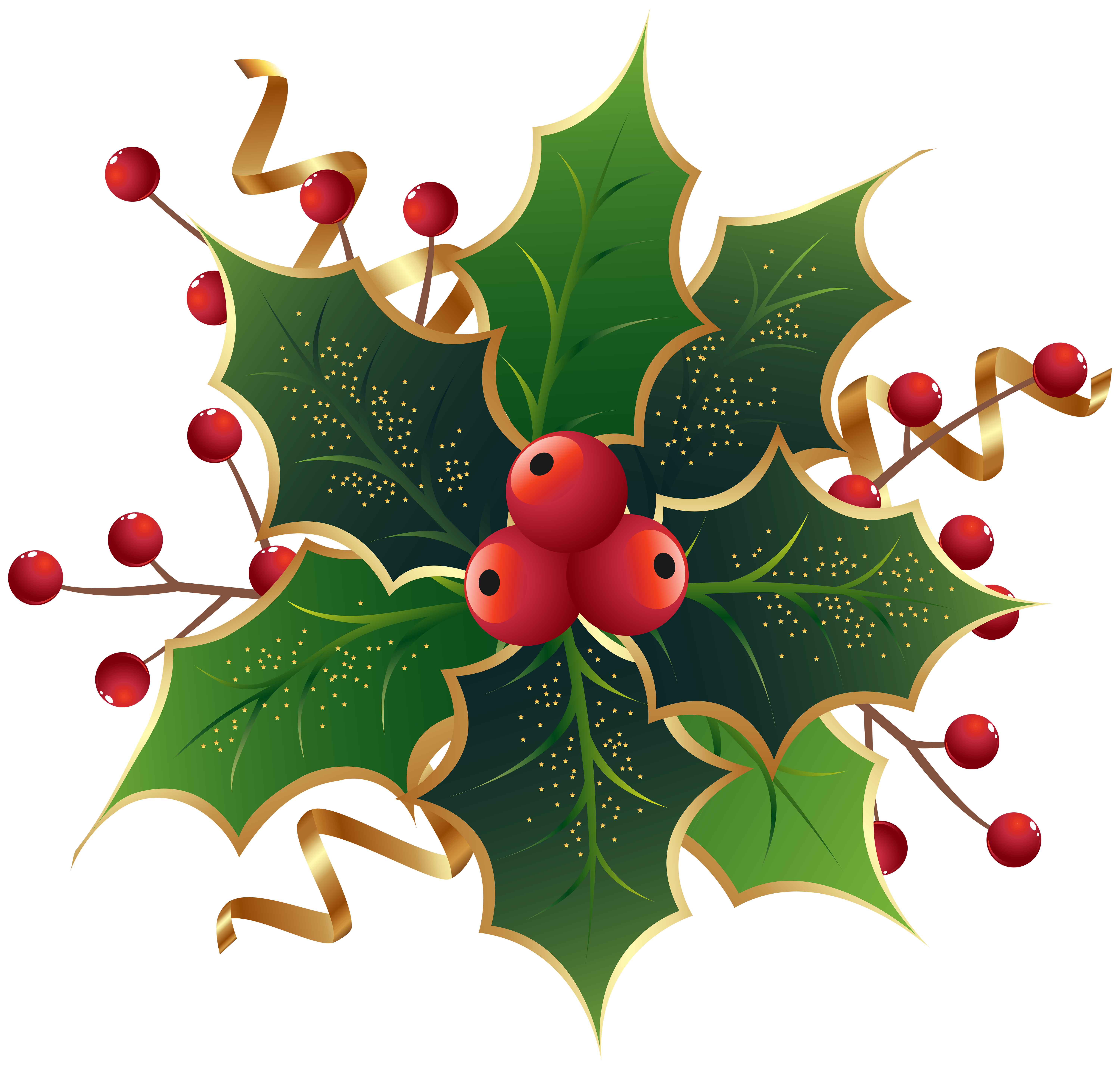 Christmas Holly Mistletoe PNG Clip Art Image​ | Gallery Yopriceville -  High-Quality Free Images and Transparent PNG Clipart