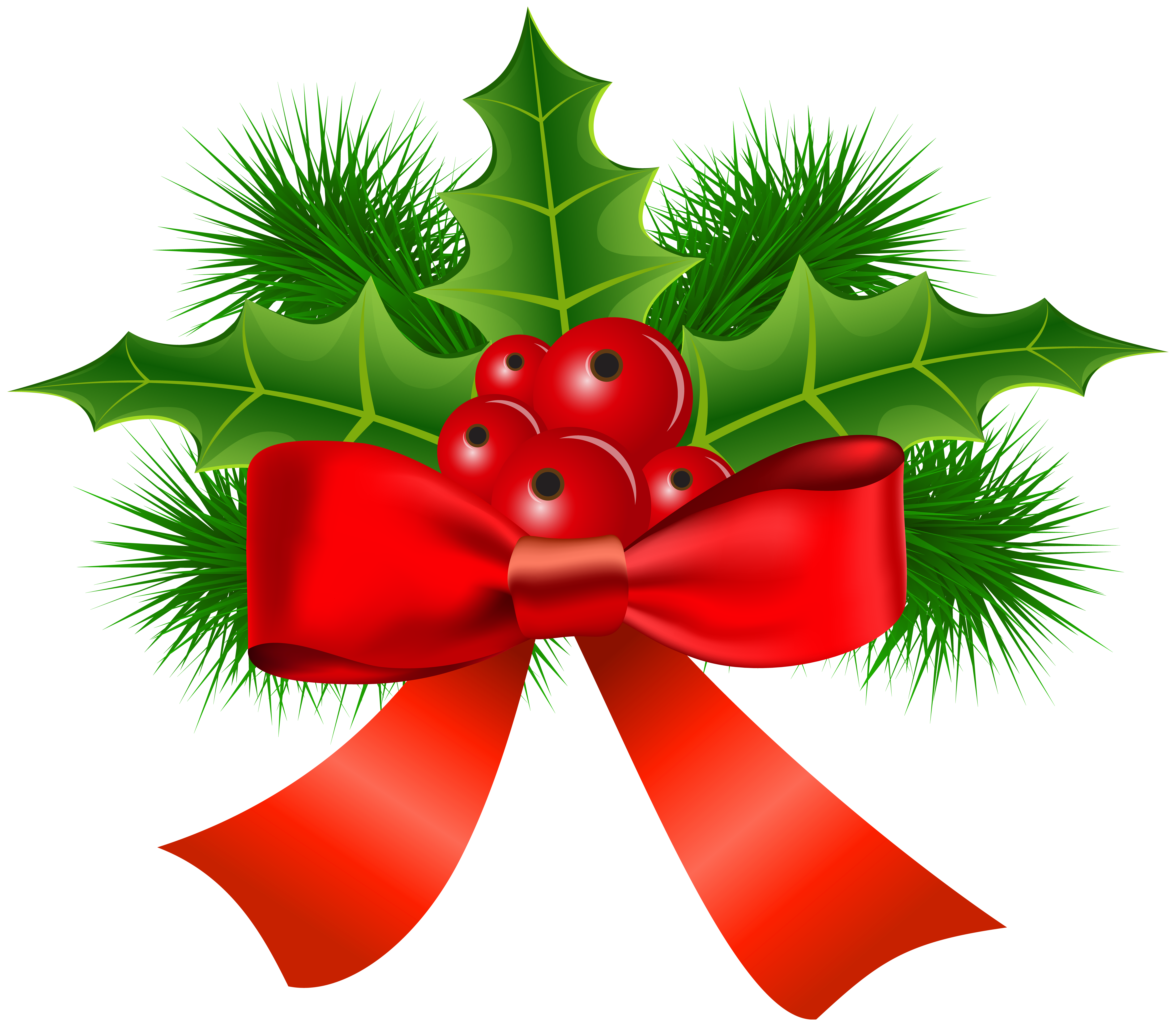 Christmas holly clipart. Free download transparent .PNG
