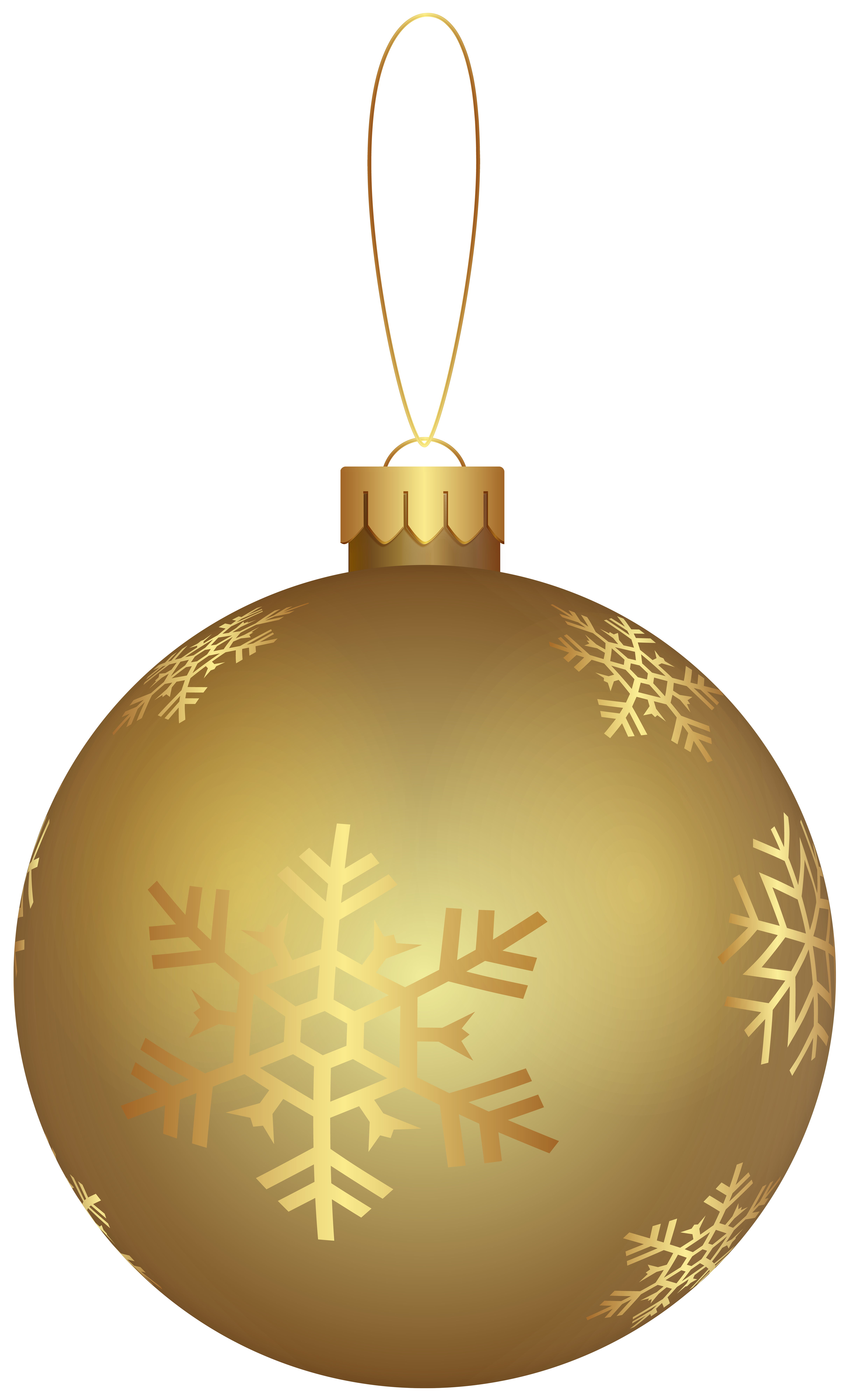 Christmas Ornament Gold PNG Clip Art Image | Gallery Yopriceville