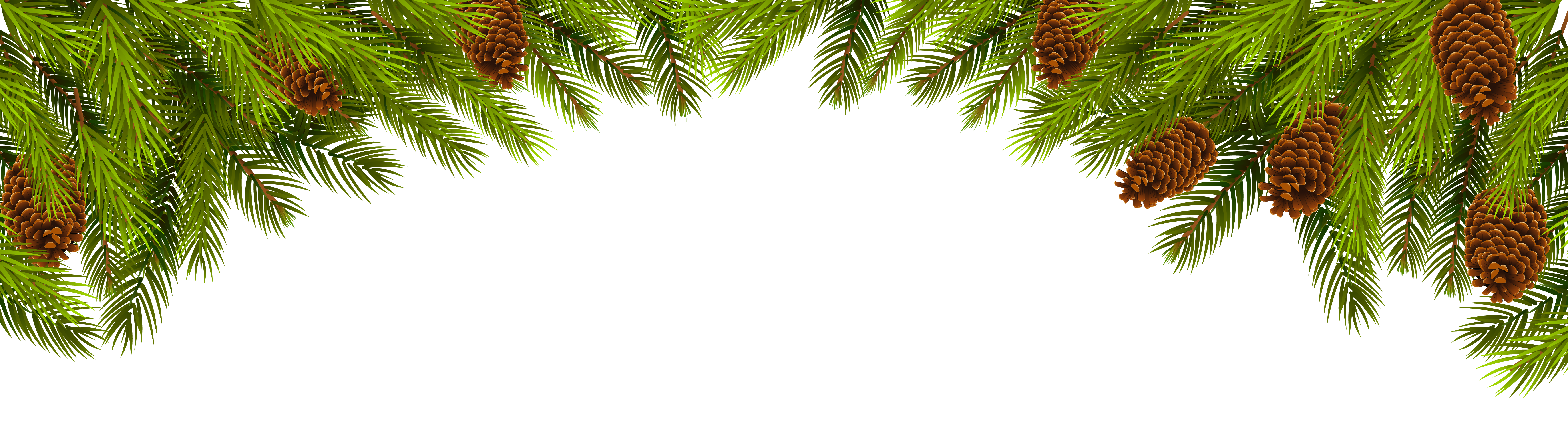 Christmas Pine Branch Decoration PNG Clip Art Image | Gallery