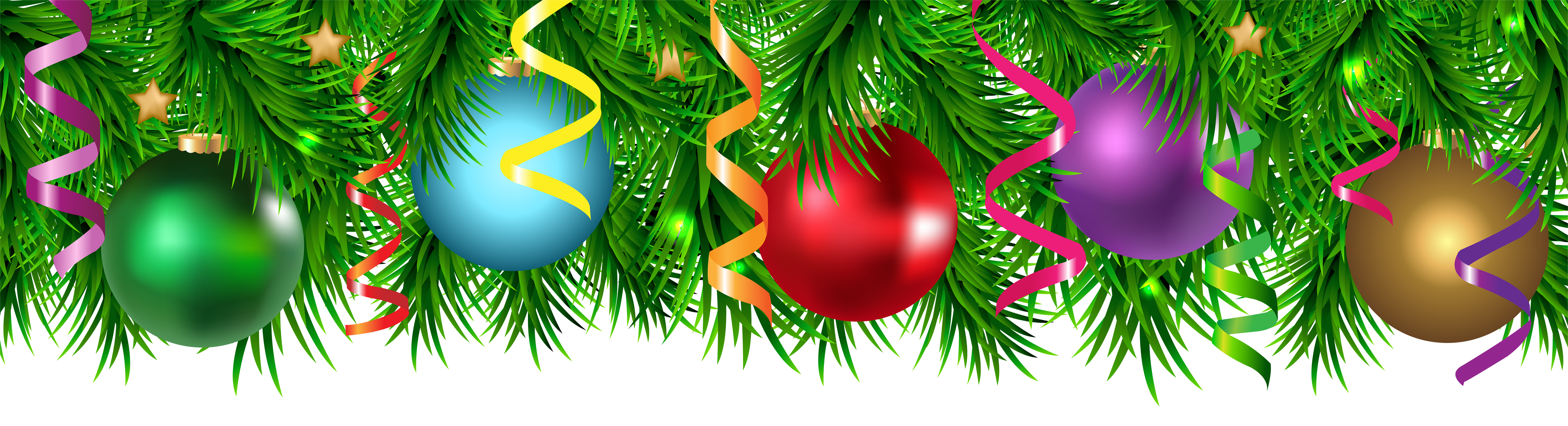 christmas ornaments border clip art