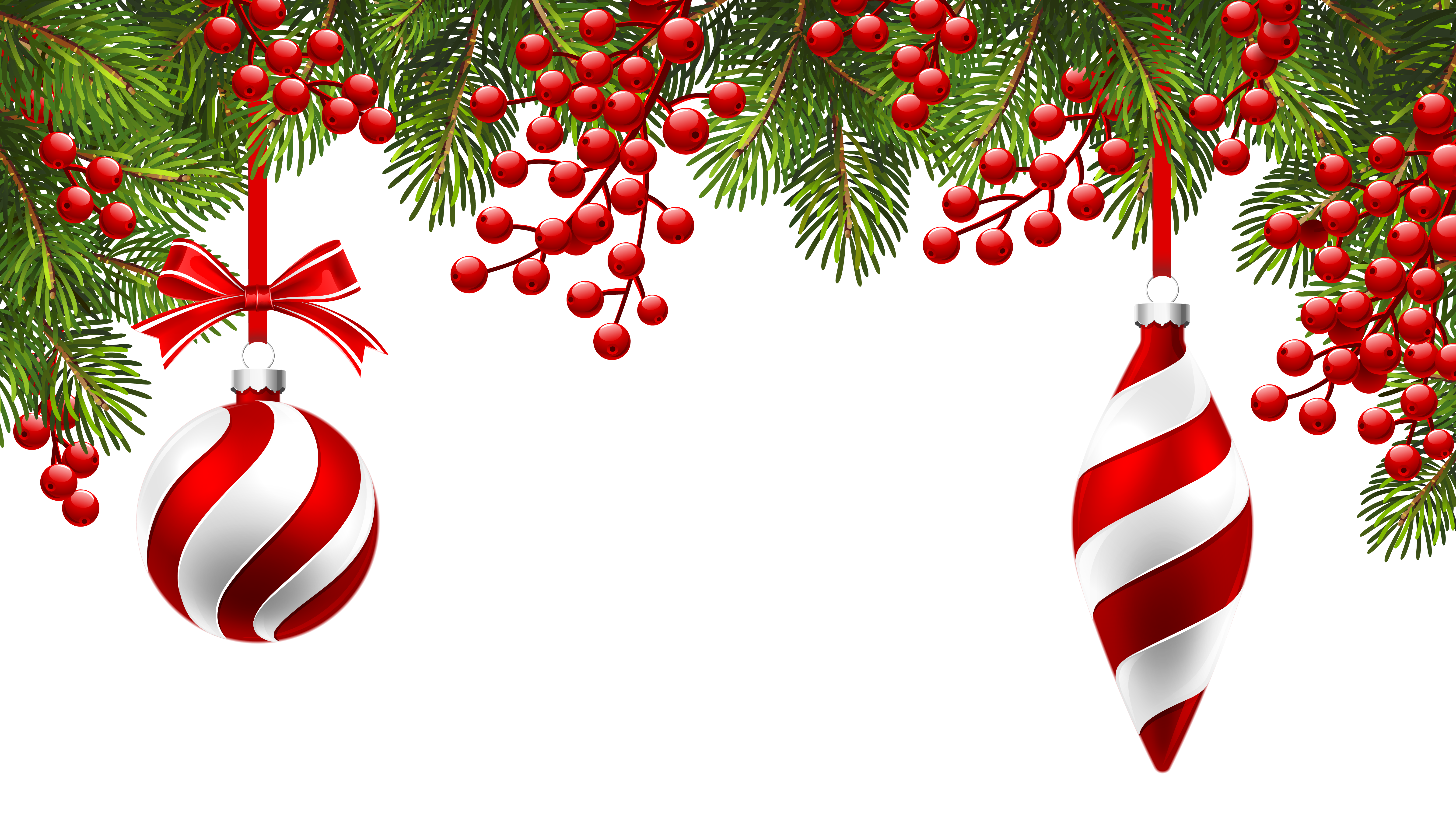  Christmas  Pine Decoration  PNG  Clipart Image Gallery 
