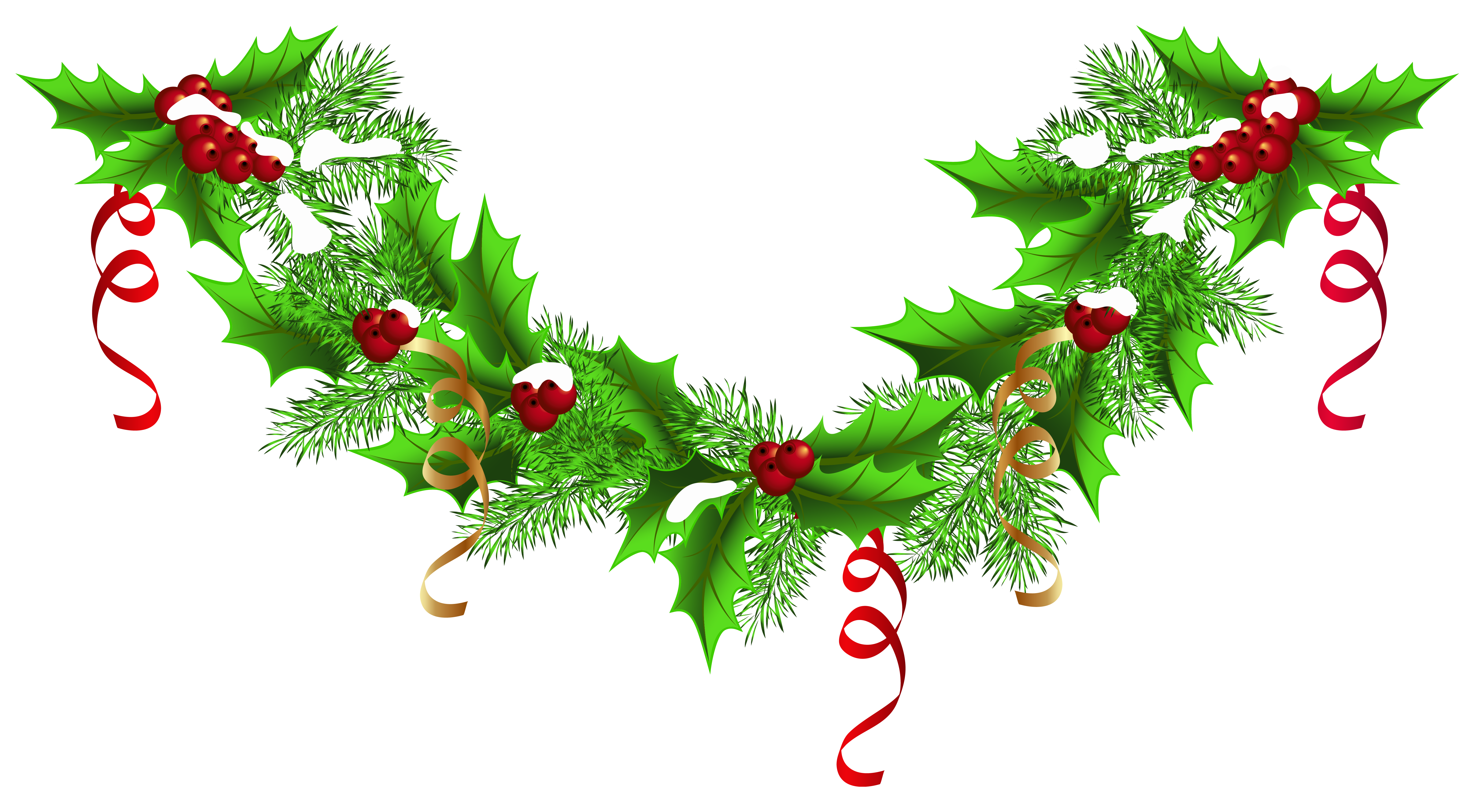 Christmas Pine Garland PNG Clip-Art Image | Gallery ...
