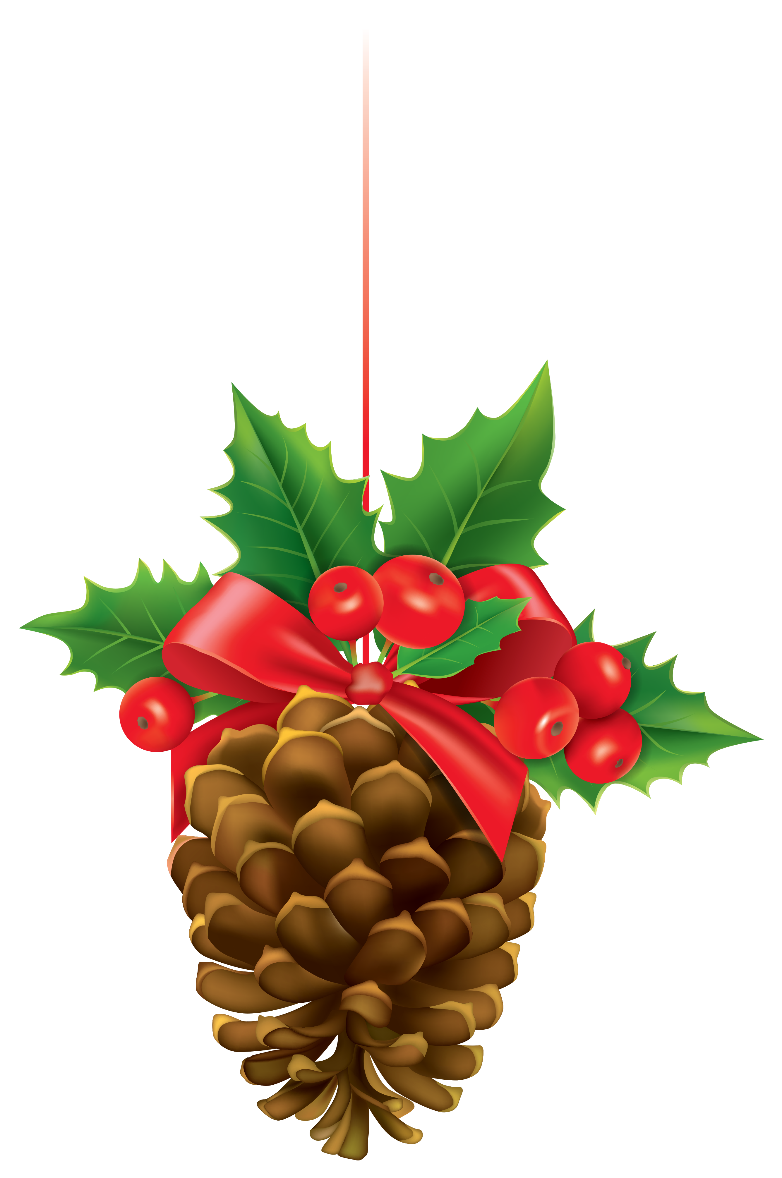 christmas pine cone clip art