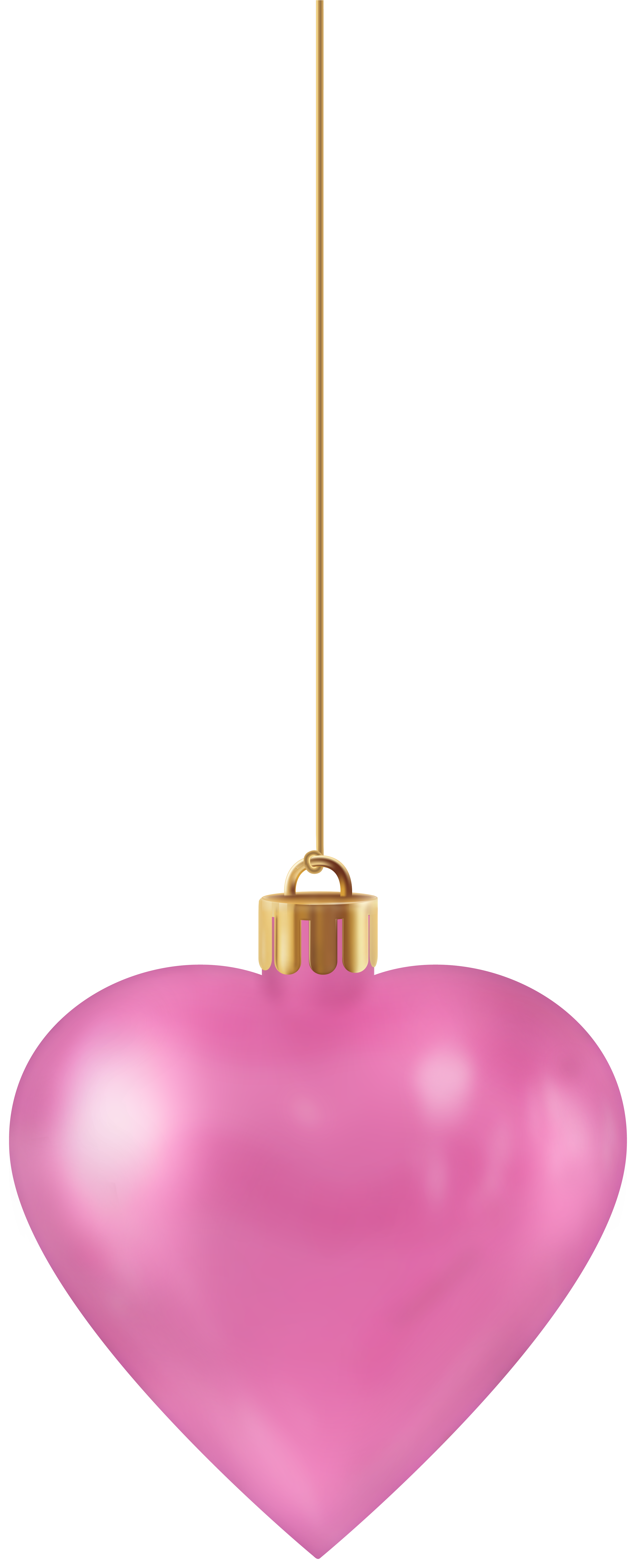 Christmas Pink Heart Ornament PNG Clipart | Gallery Yopriceville - High-Quality Free Images and