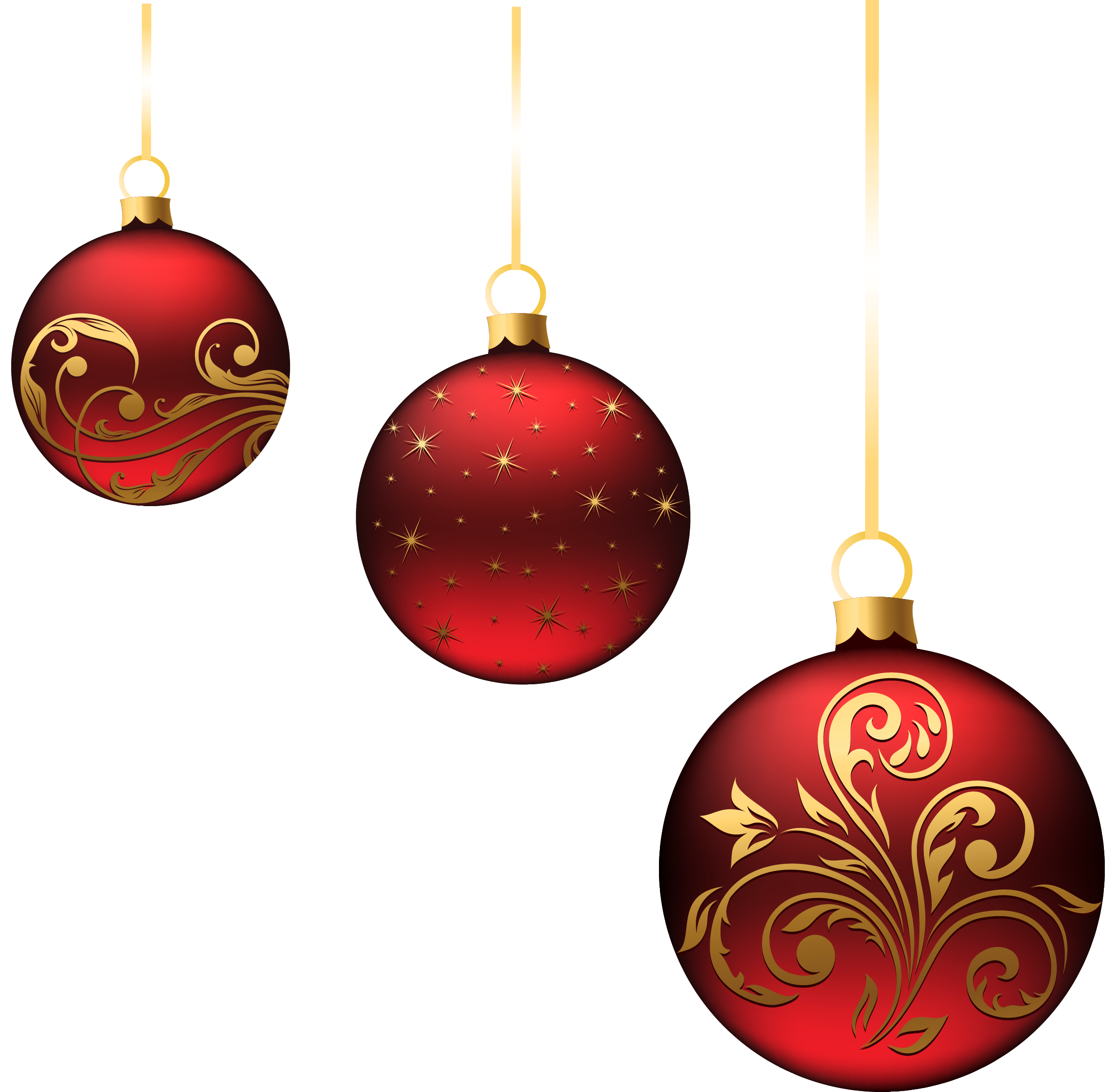 Christmas Red Balls Ornaments PNG Picture | Gallery ...