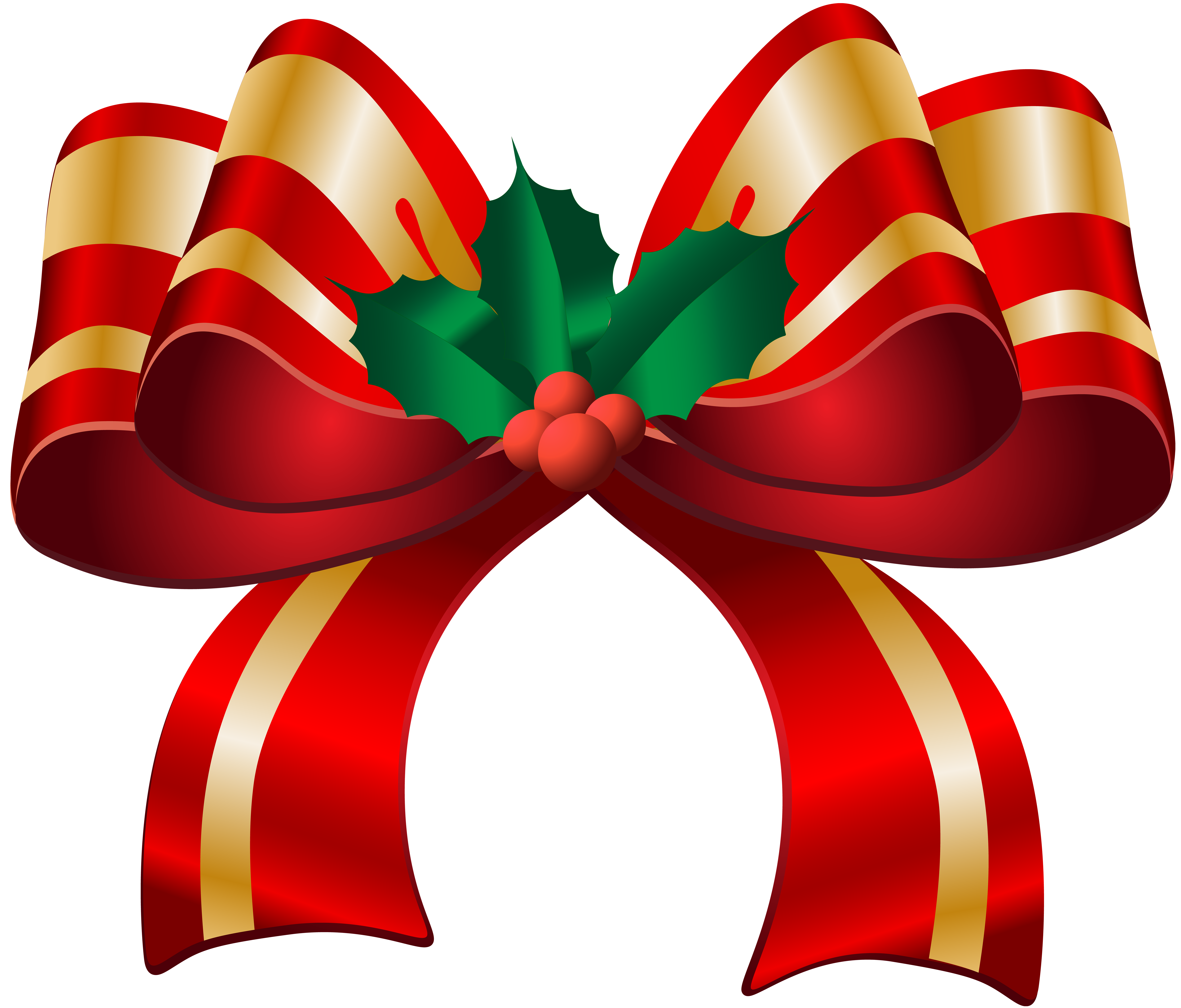 Christmas Red Bow Transparent PNG Clip Art Image​  Gallery Yopriceville -  High-Quality Free Images and Transparent PNG Clipart