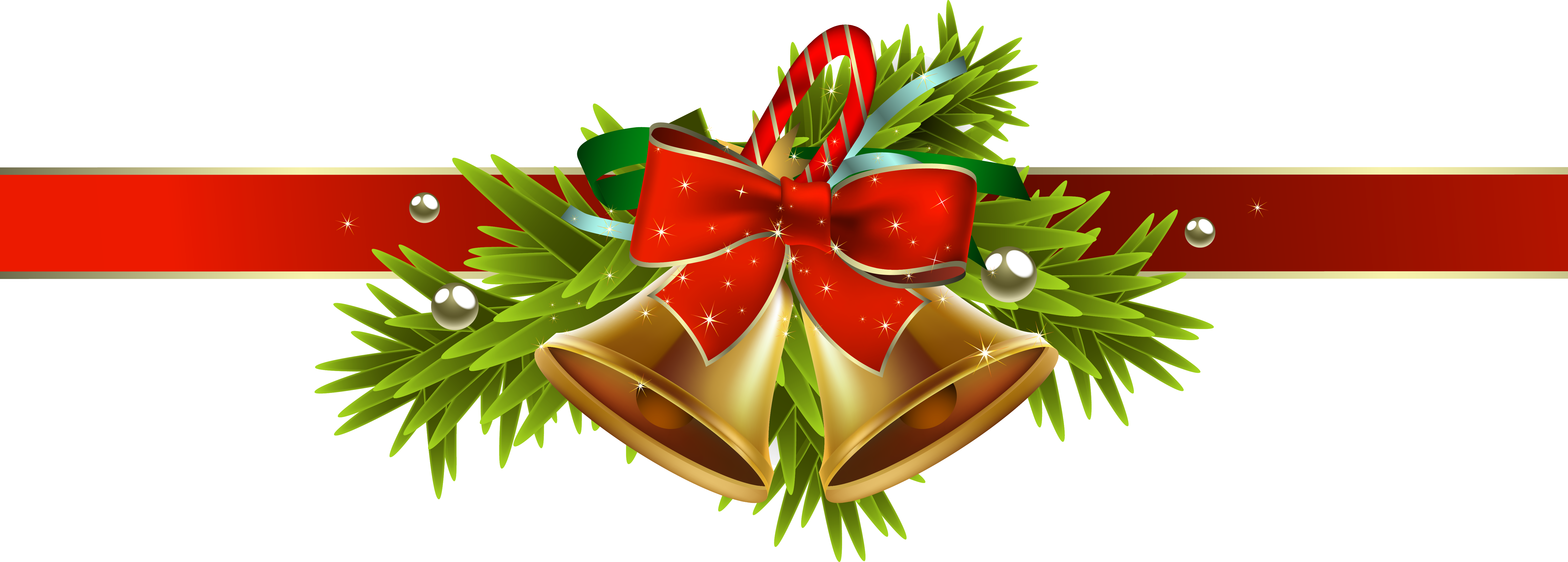 Christmas Ribbon With Christmas Decor PNG Clipart Imag Gallery