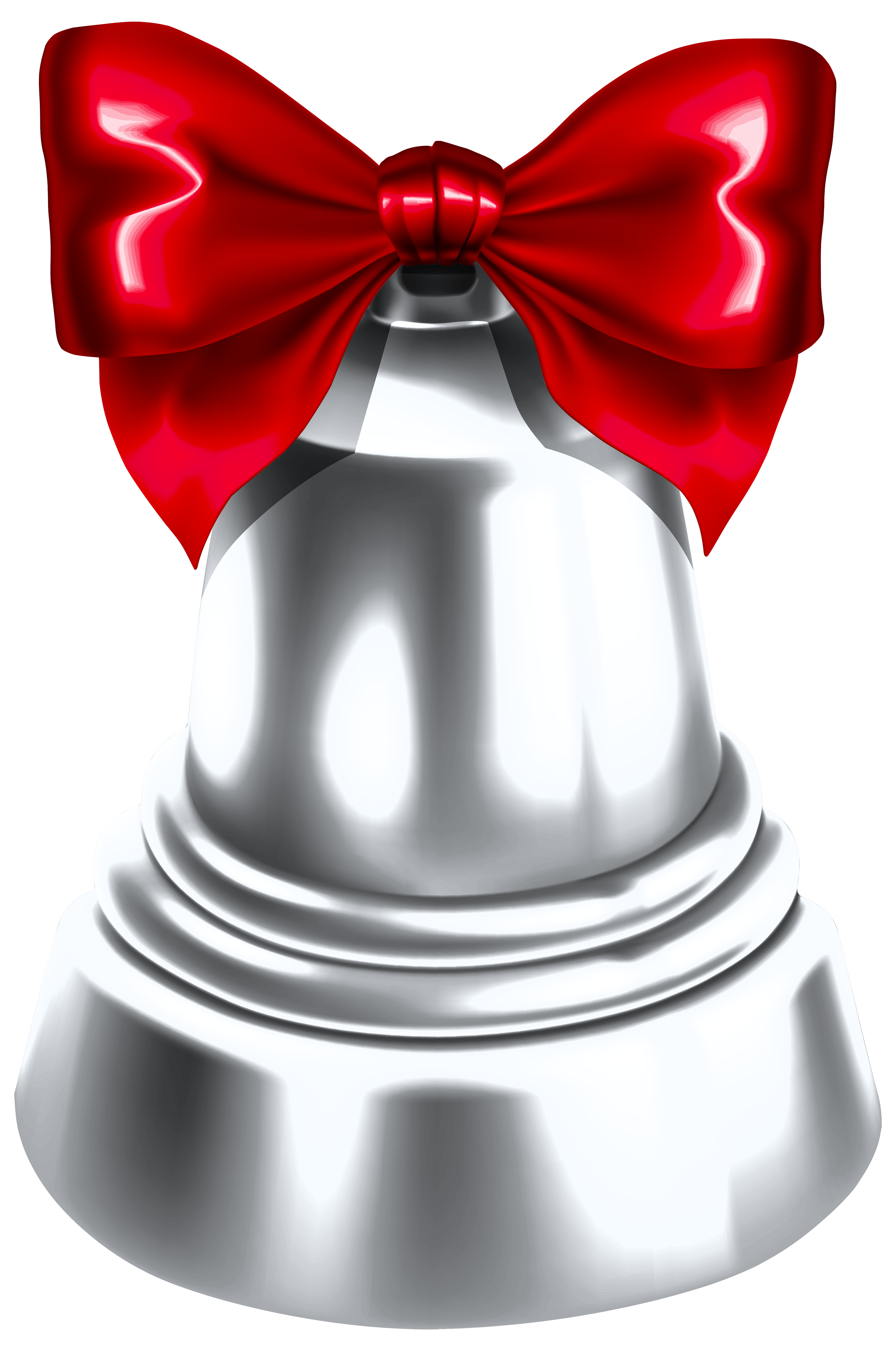 Christmas Silver Bell PNG Clipart Image​  Gallery Yopriceville -  High-Quality Free Images and Transparent PNG Clipart