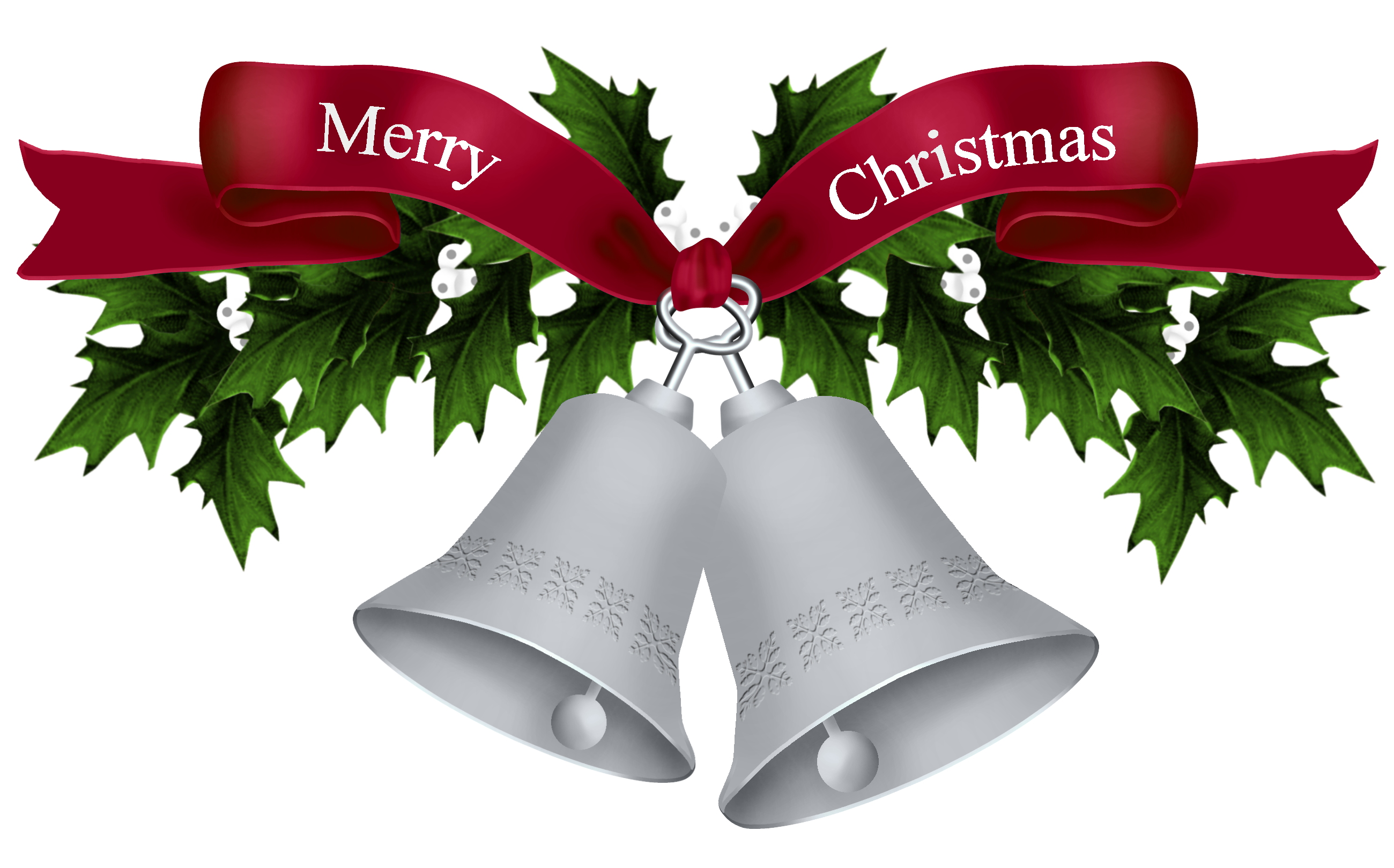 Silver Christmas Bells PNG Clip Art - Best WEB Clipart