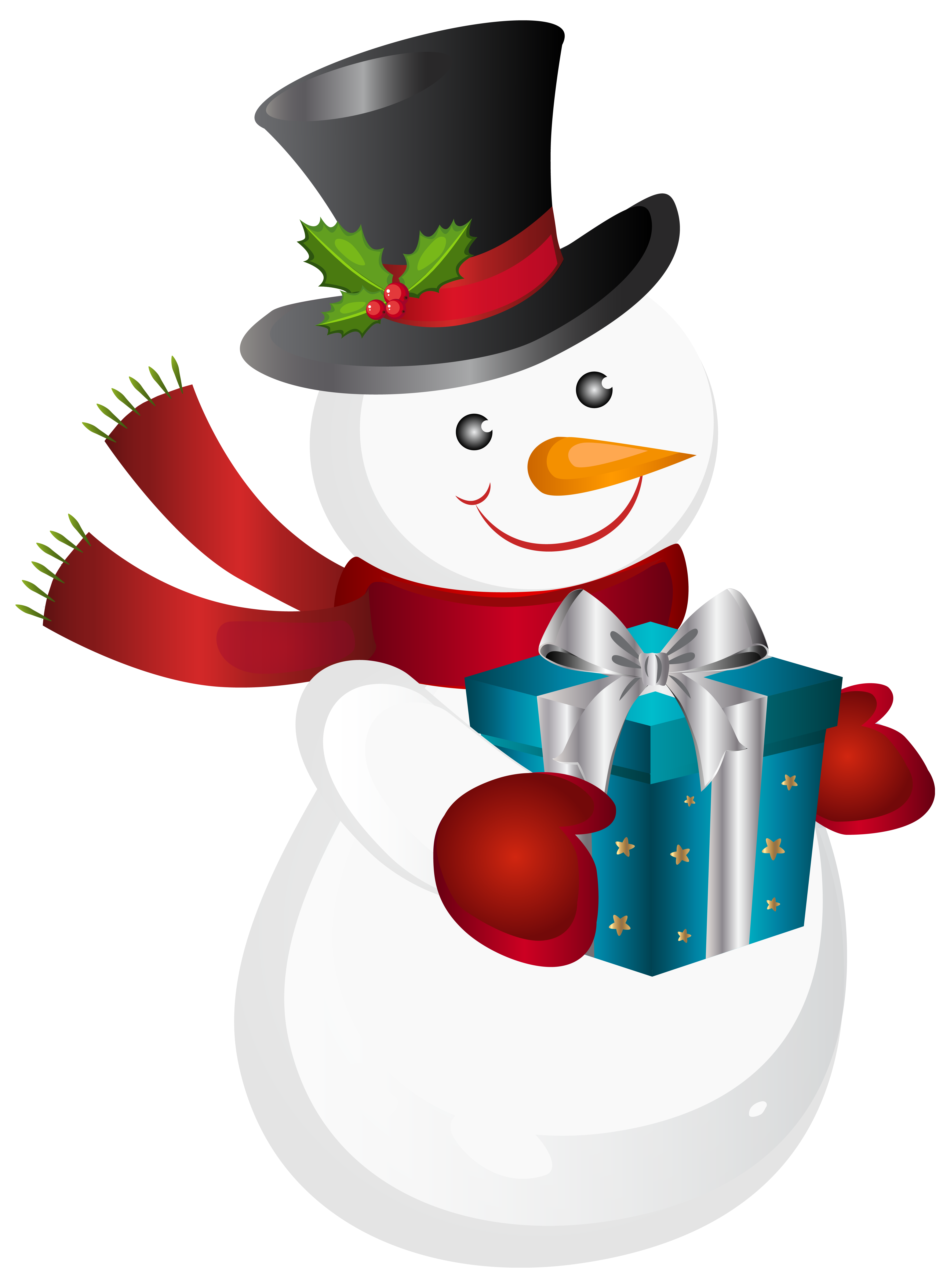 Christmas Snowman Transparent PNG Clip Art Image | Gallery Yopriceville ...