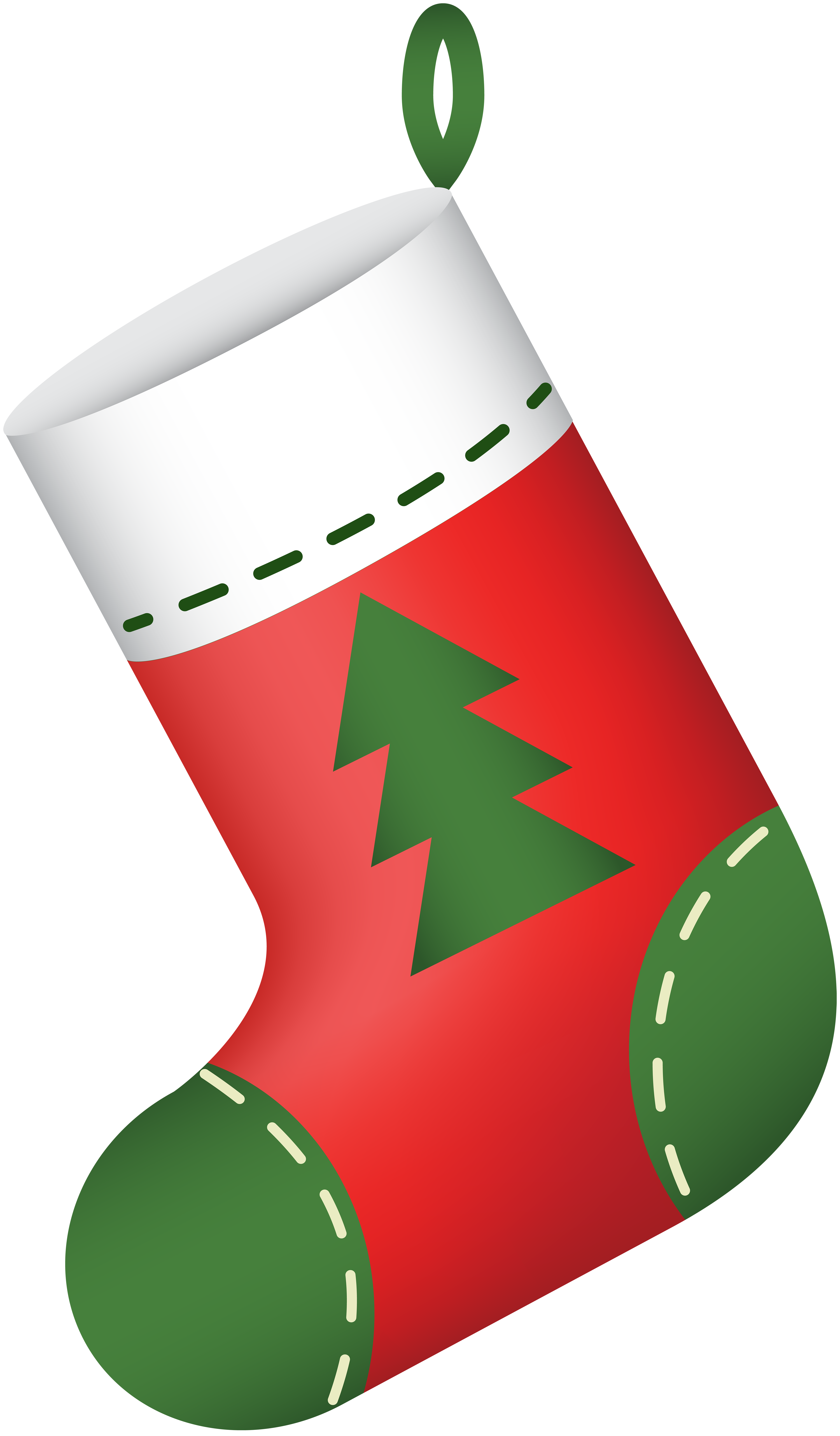 Christmas Stocking Red PNG Clip Art | Gallery Yopriceville - High-Quality Images and Transparent ...