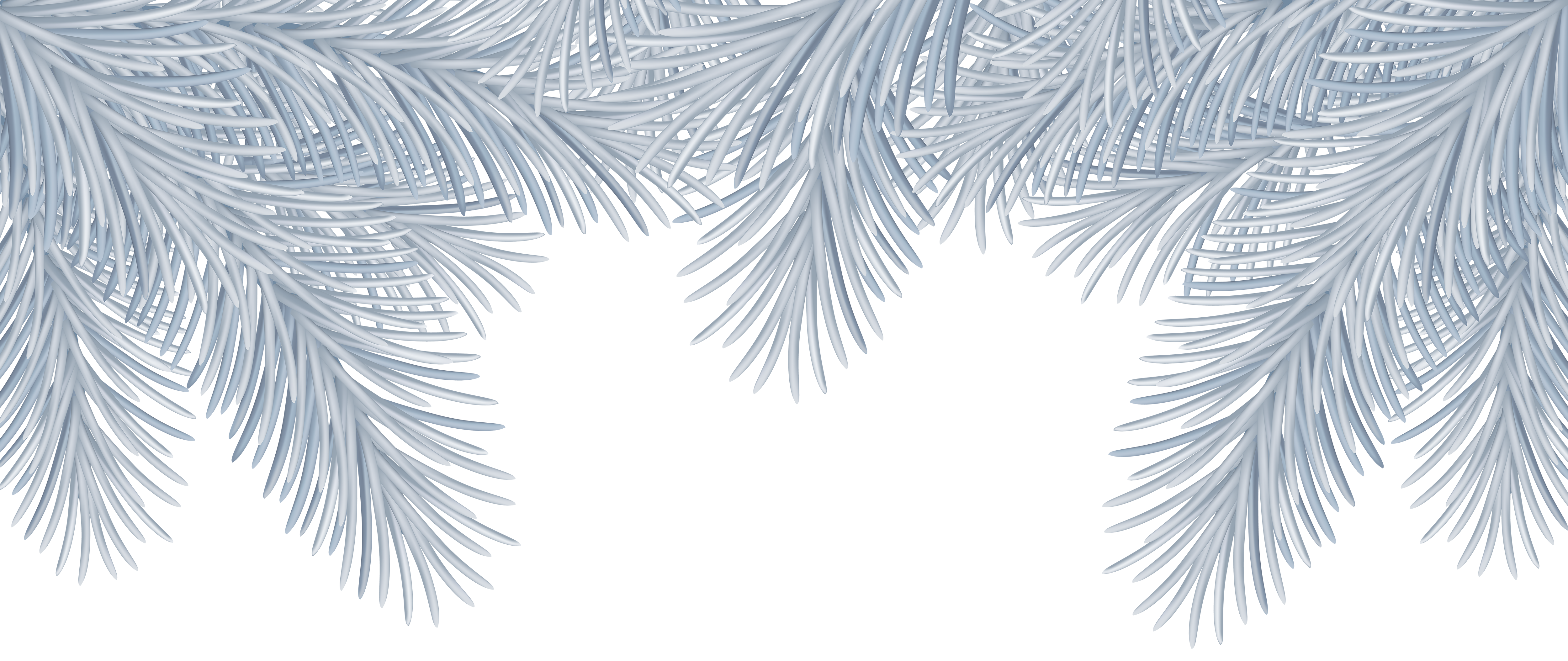 Christmas White Deco Branches Transparent PNG Clip Art ...