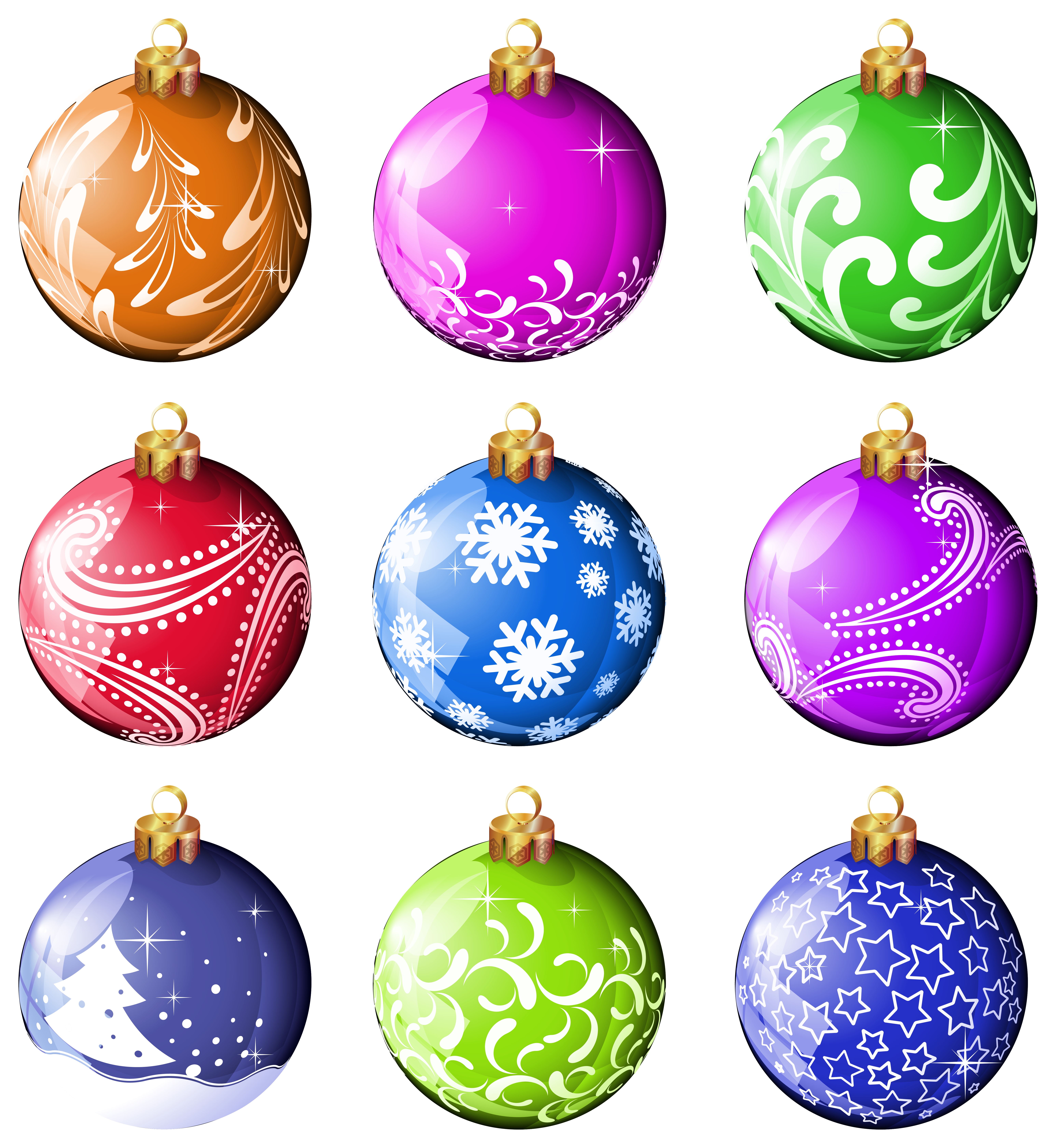 christmas sphere ornaments