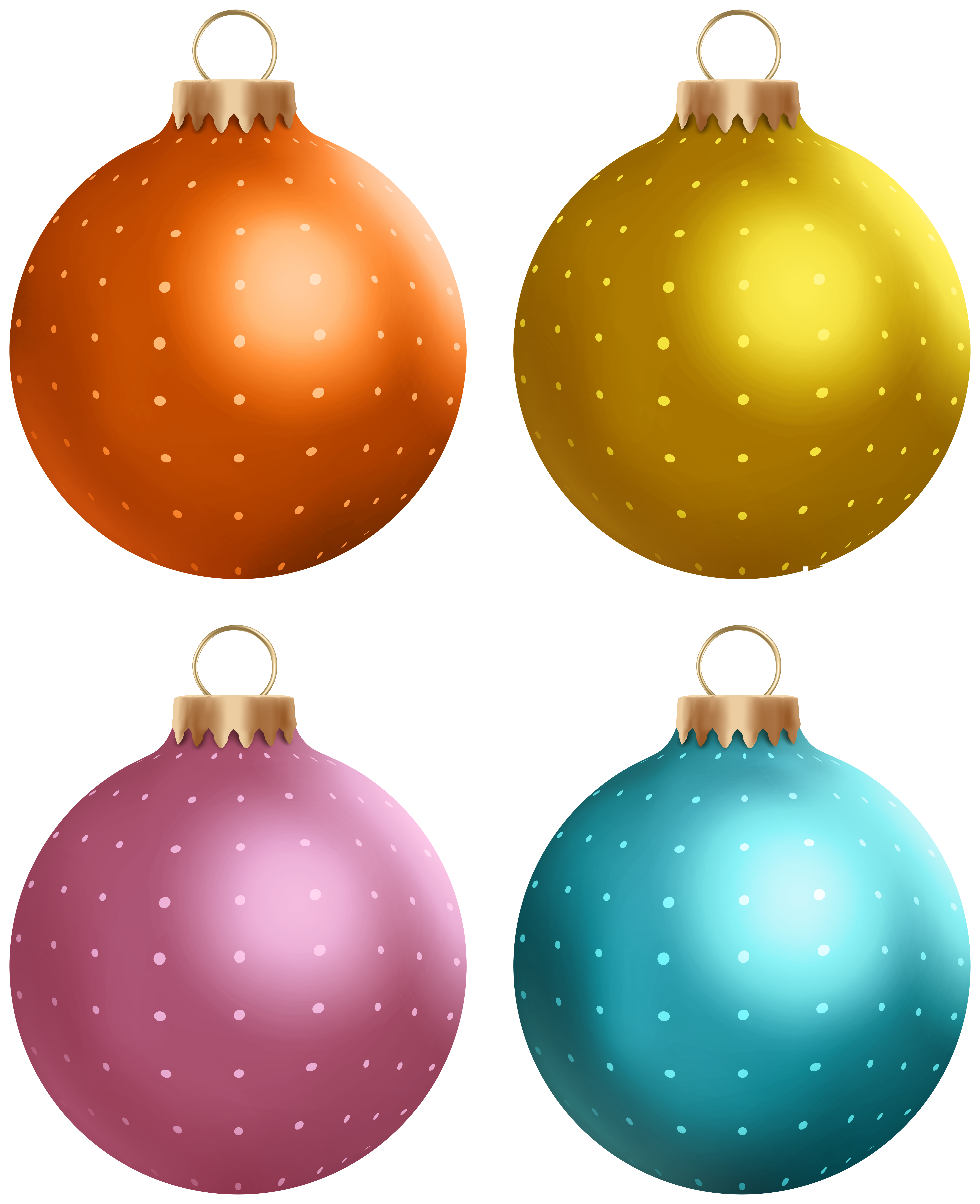 Decorative Christmas Balls Set Clip Art Image | Gallery Yopriceville ...