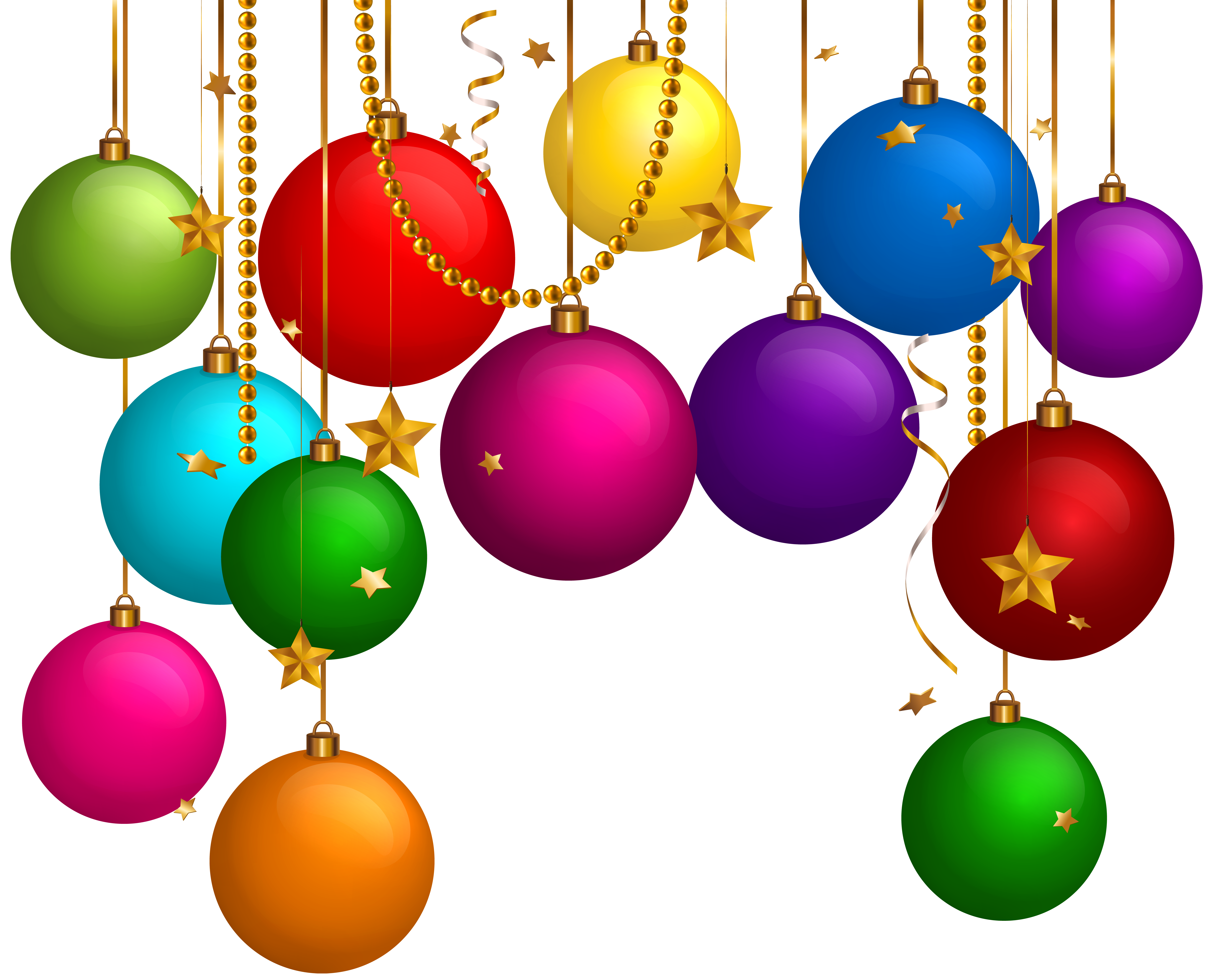 Hanging Christmas Balls Decor Png Clip Art Gallery Yopriceville High Quality Images And