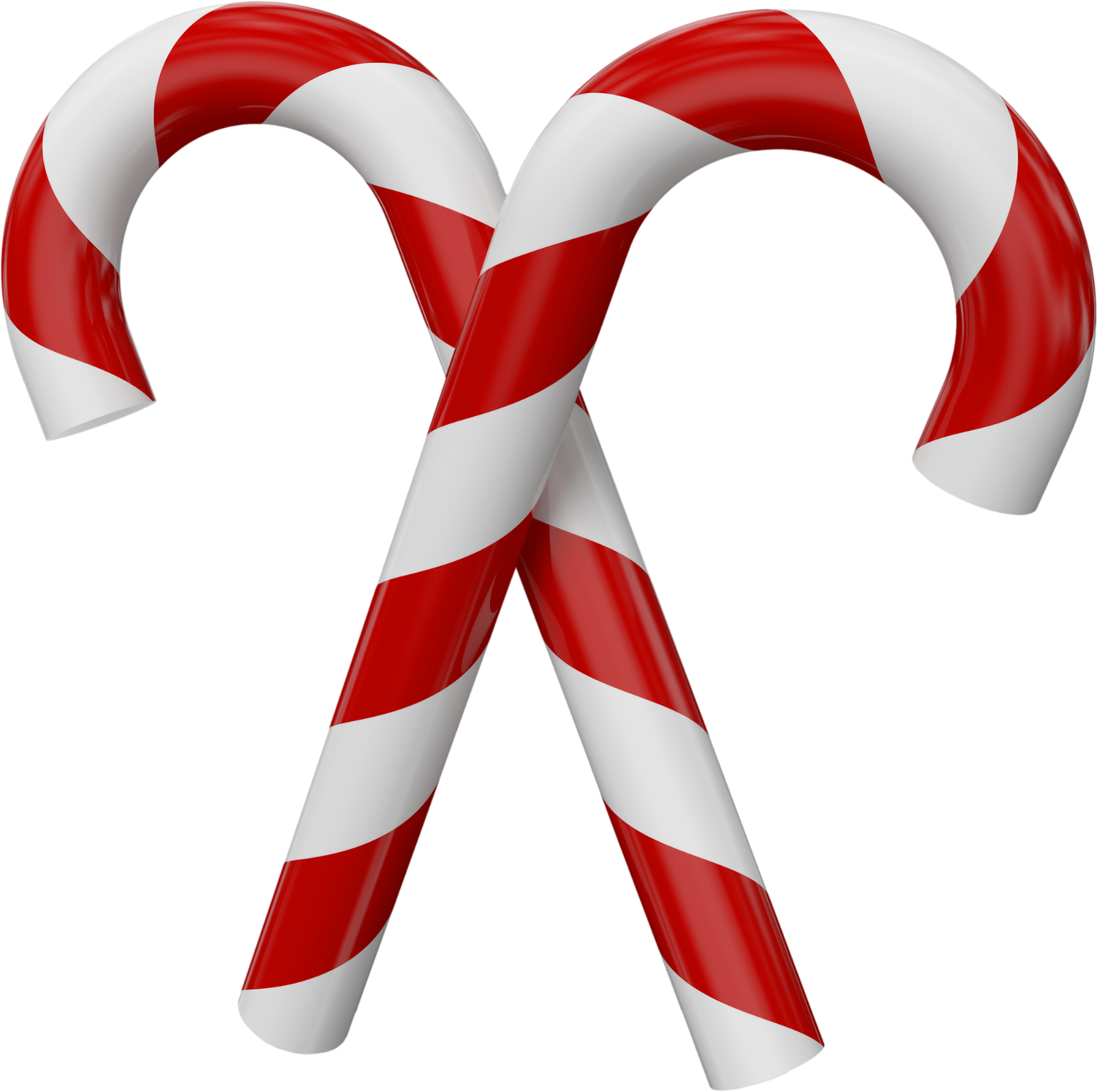 Large Transparent Christmas Candy Canes | Gallery Yopriceville - High ...