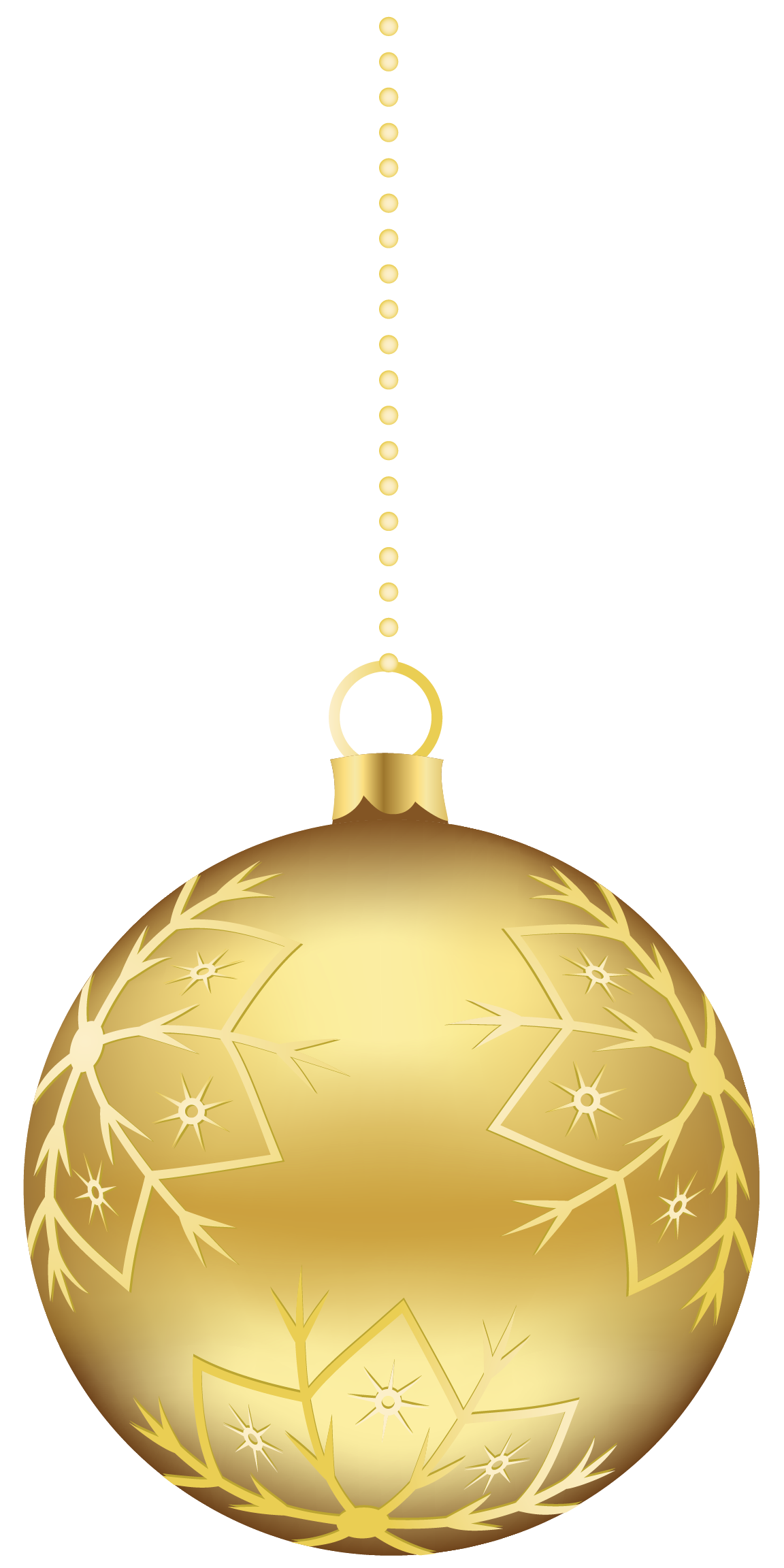 Gold Christmas Ball Png