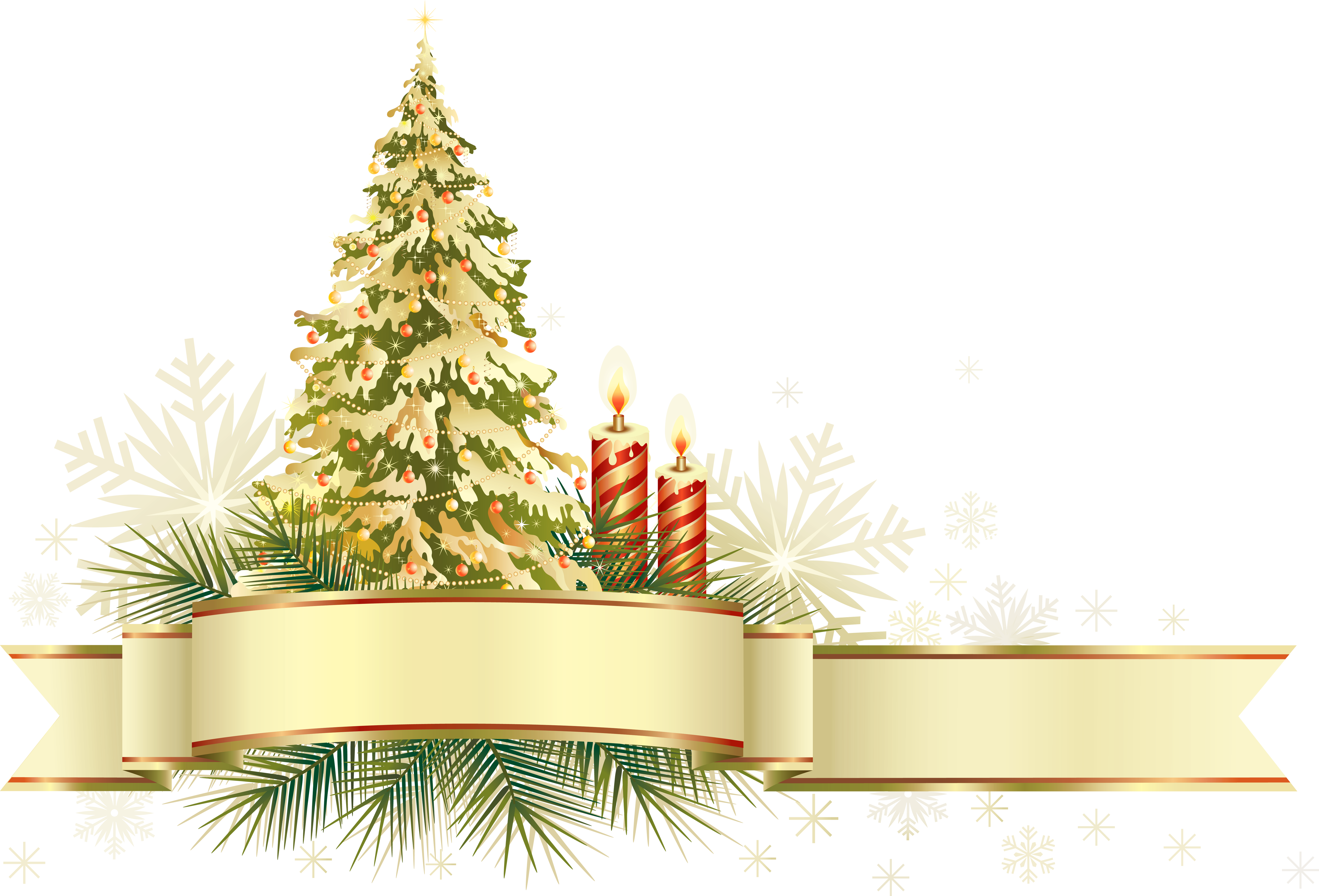 Large Transparent Gold And Green Christmas Tree With Ornaments PNG Large Transparent Gold And Green Christmas Tree With Ornaments PNG