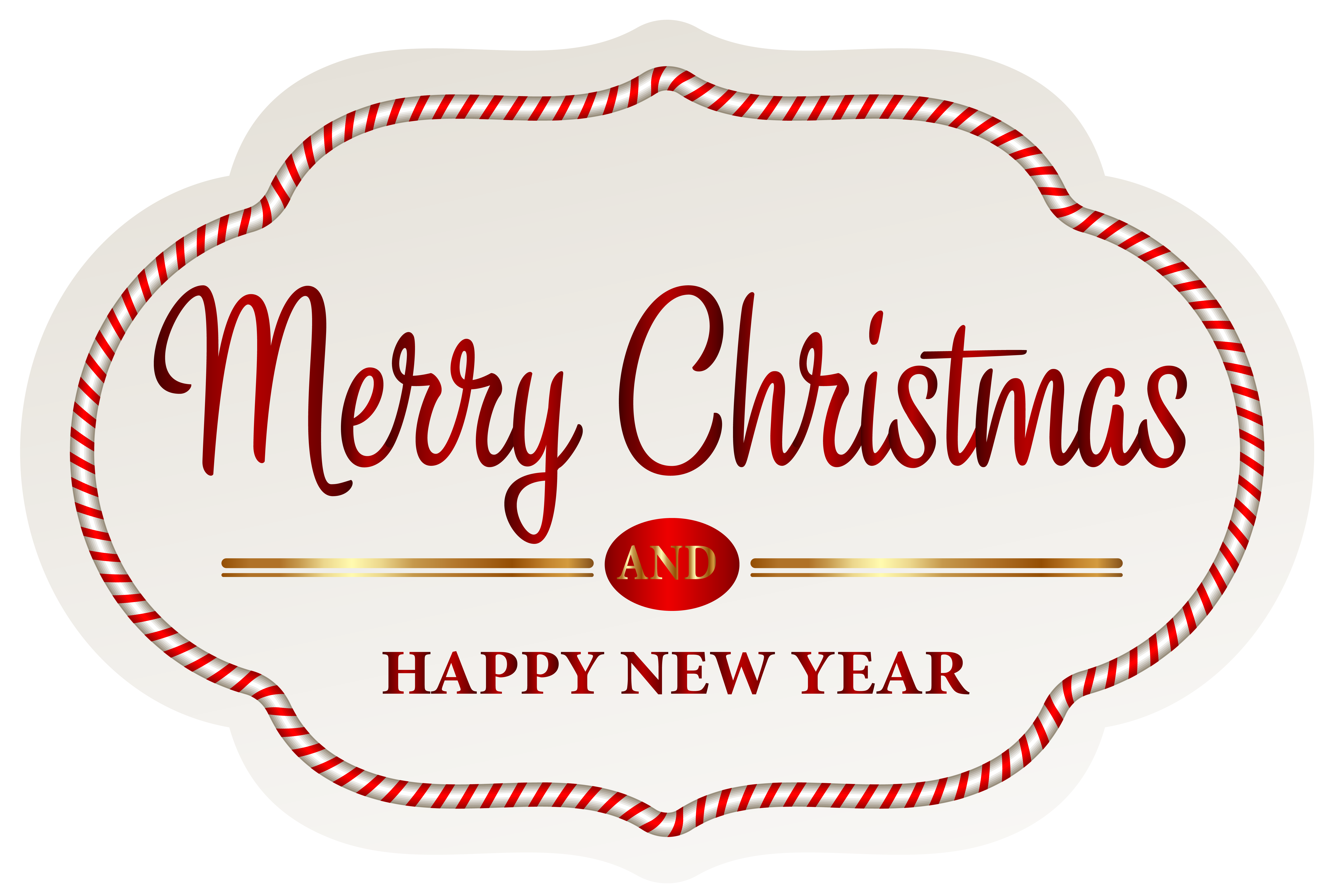 Merry Christmas Label PNG Clipart Image | Gallery Yopriceville - High ...