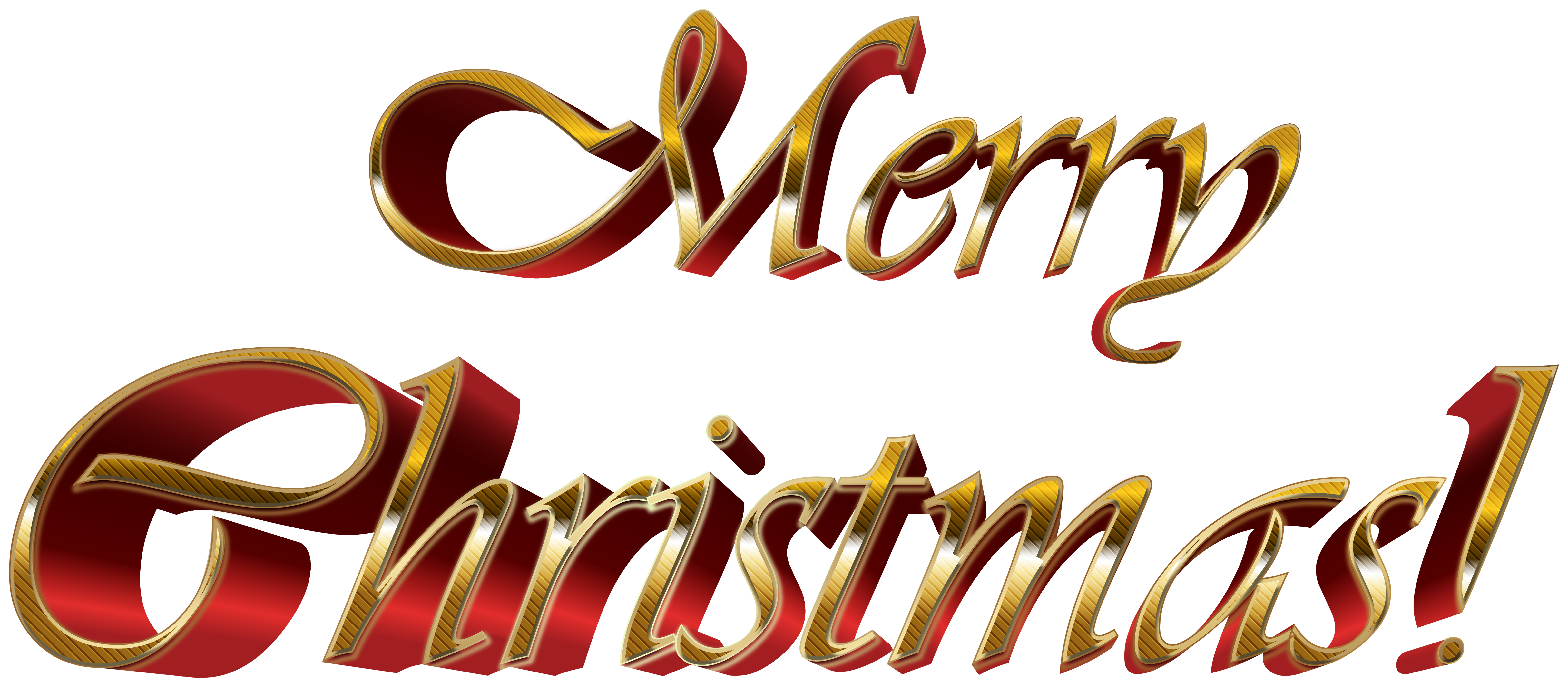 Merry Christmas Red Text PNG Clipart | Gallery ...
