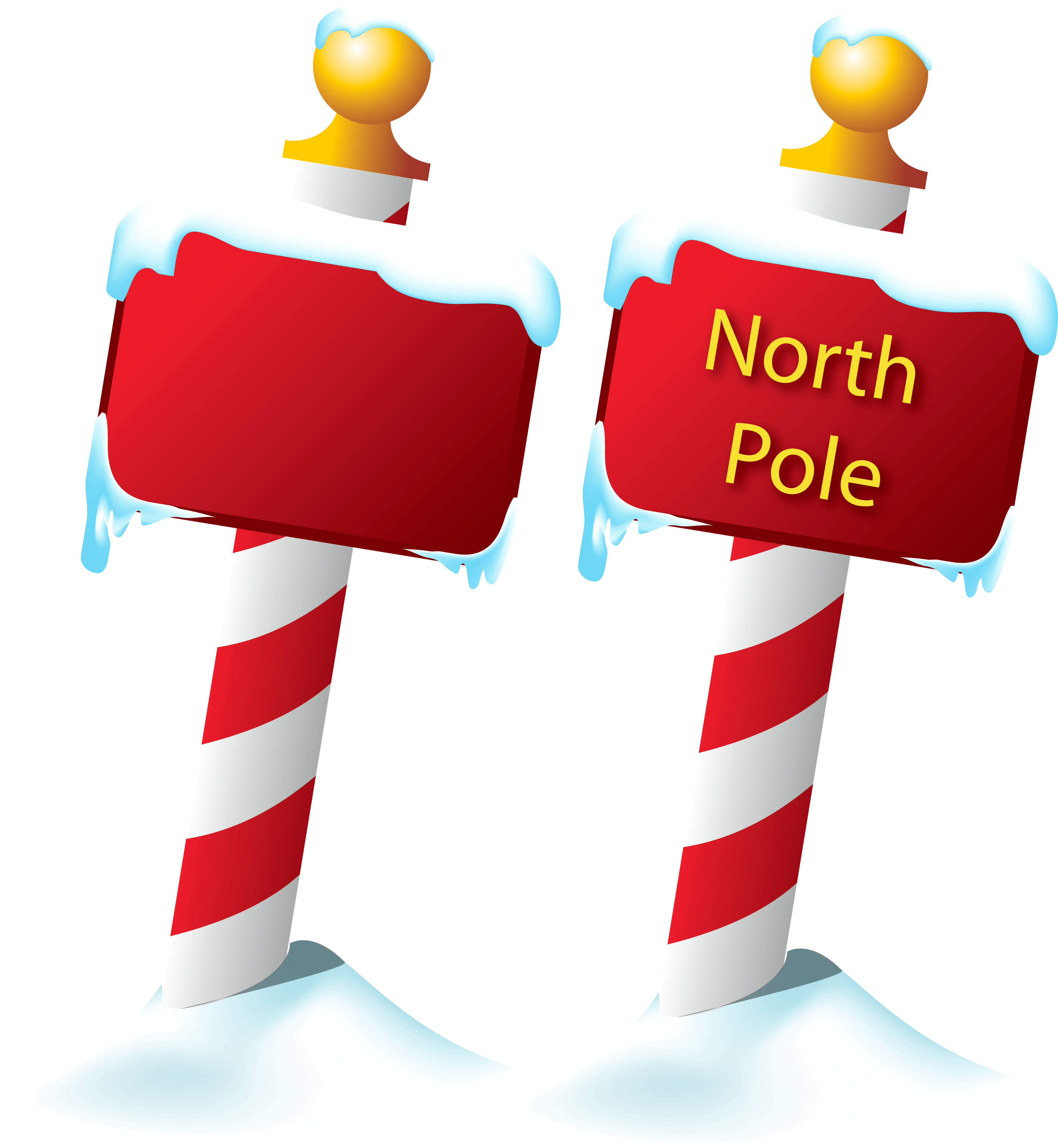 North Pole Sign PNG Picture Gallery Yopriceville High Quality Free   North Pole Sign PNG Picture 