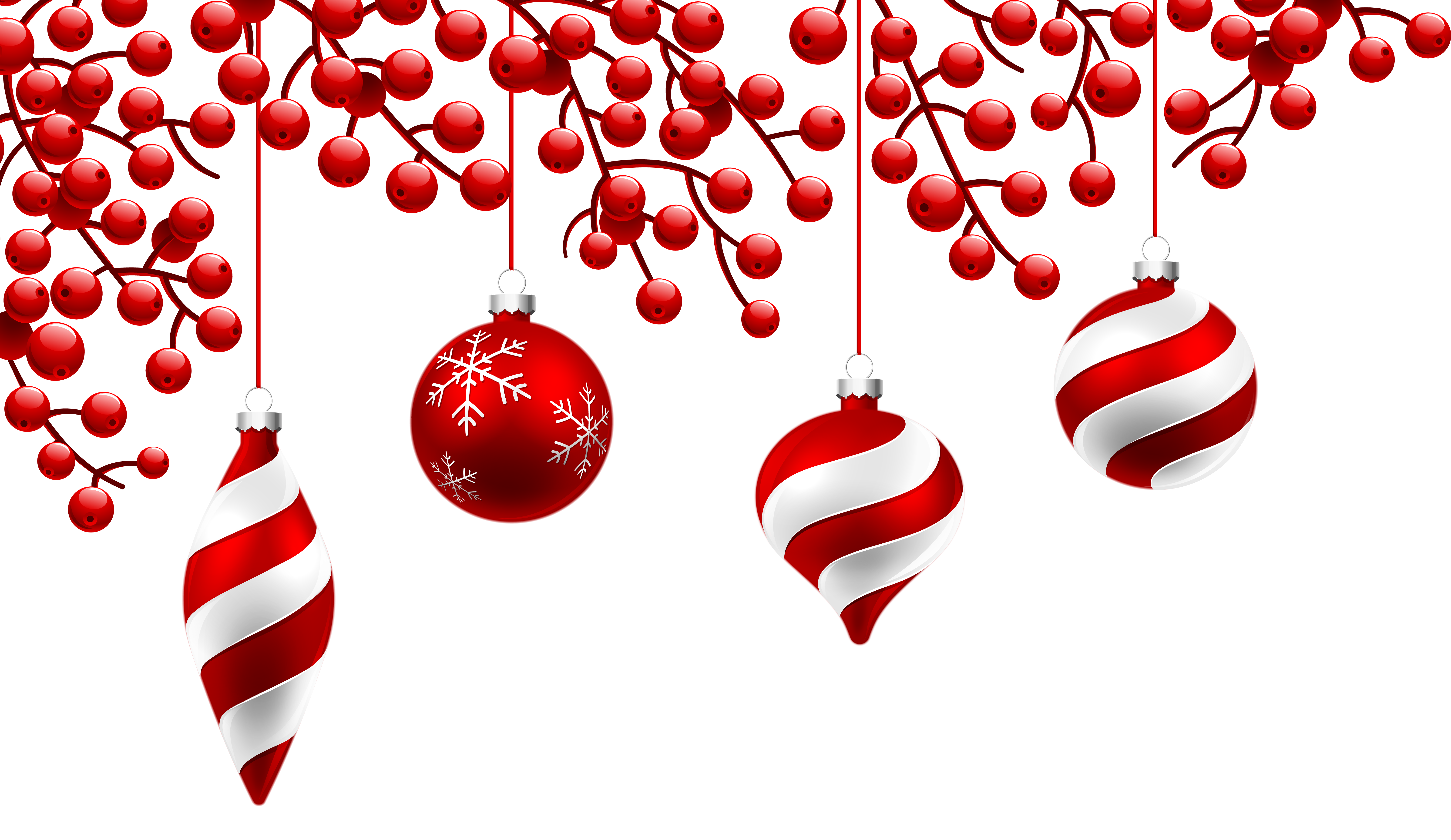 Red Christmas  Decoration  PNG  Clipart Image Gallery 