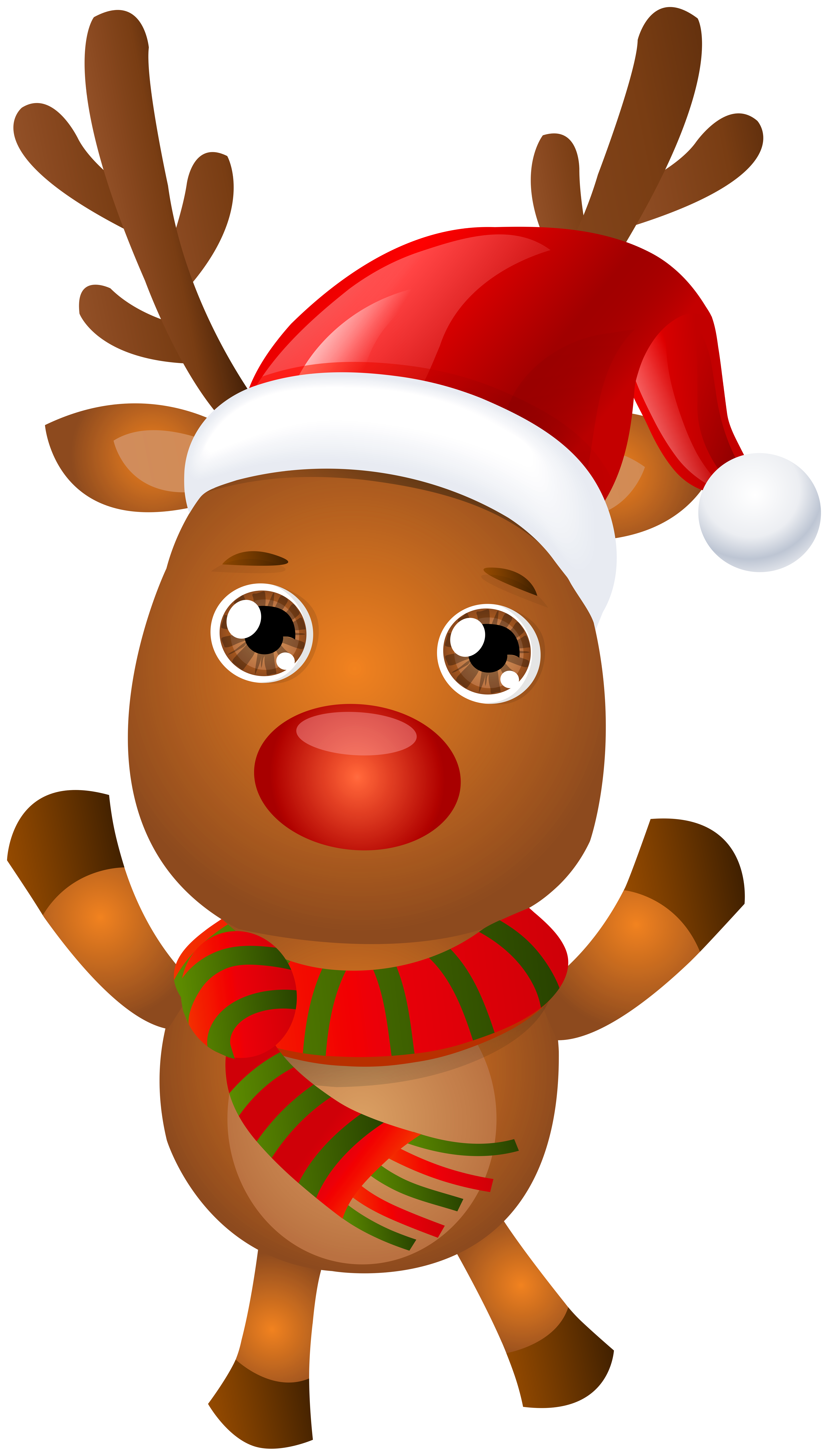 Rudolph Reindeer PNG Clip Art | Gallery Yopriceville - High-Quality