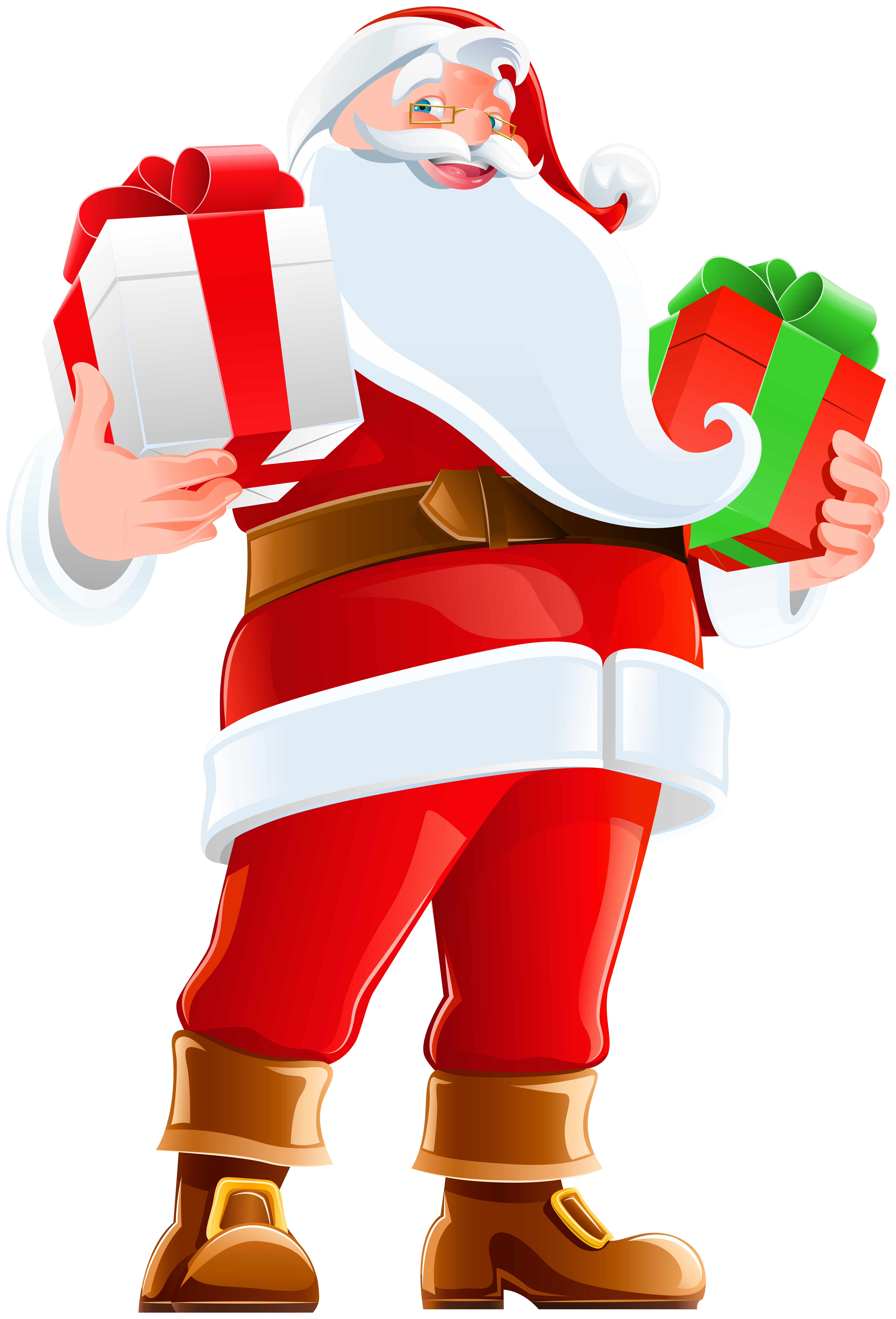 Santa claus present labels