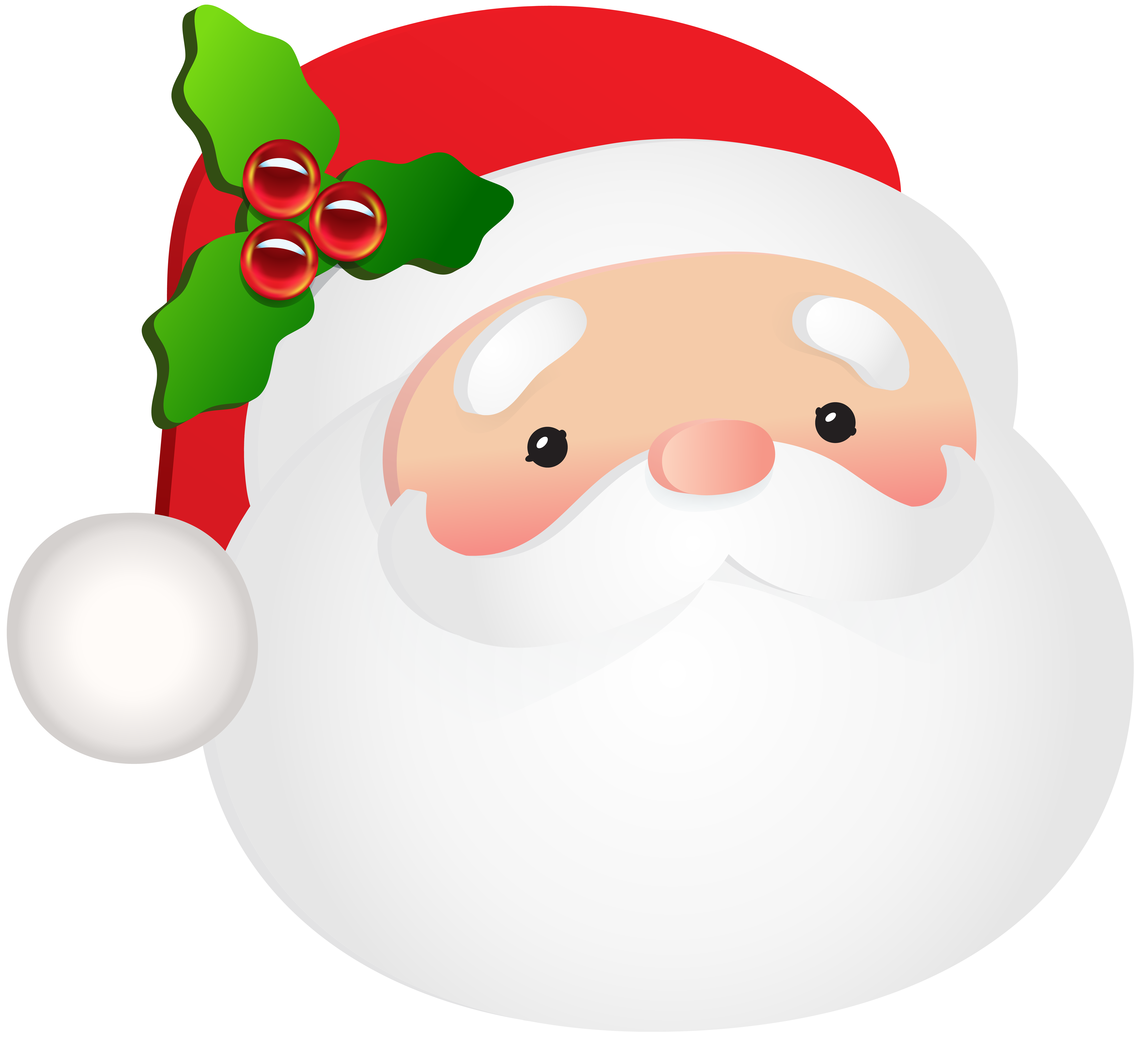 Santa Claus Head PNG Clip Art Image | Gallery Yopriceville - High