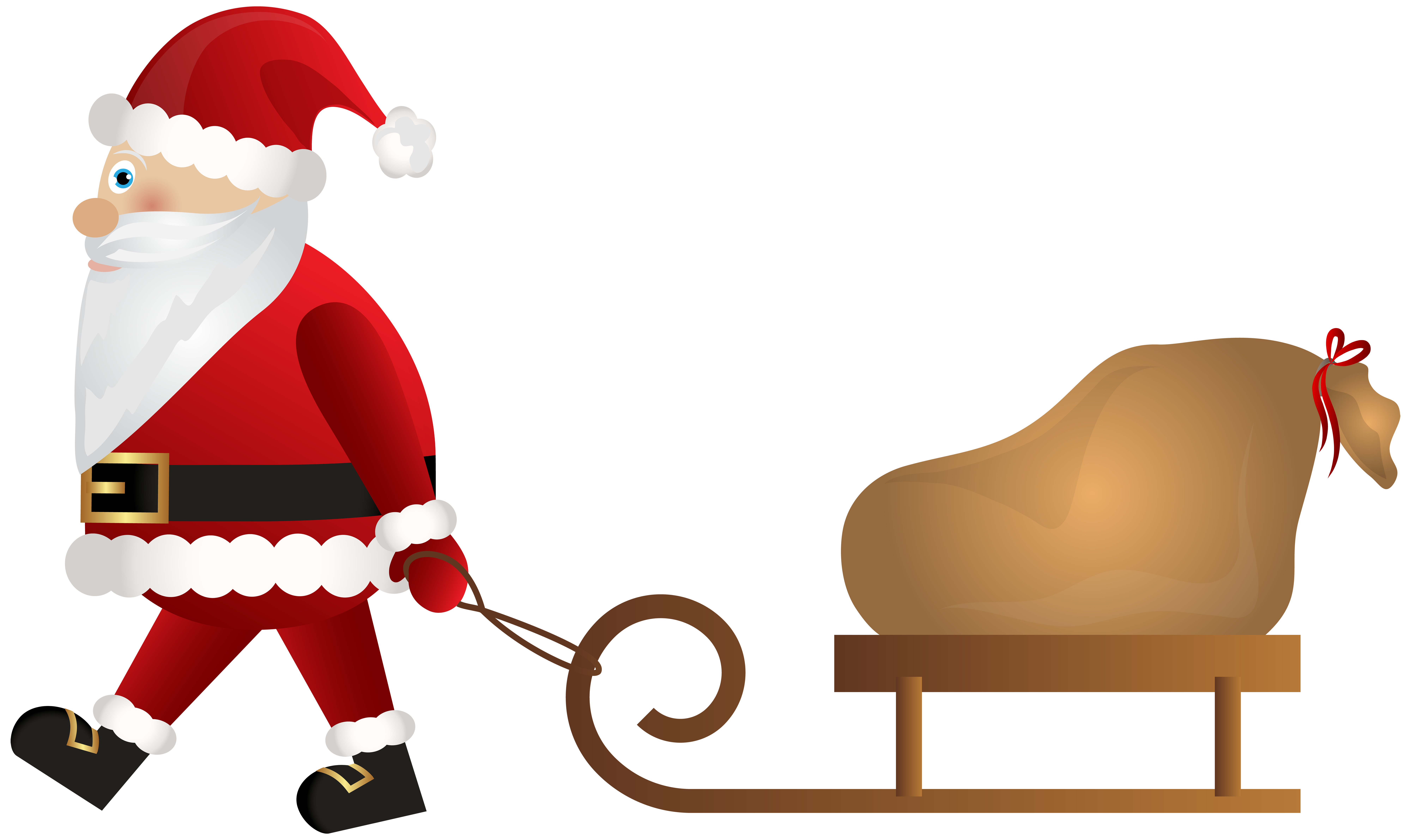 santa claus with reindeers png