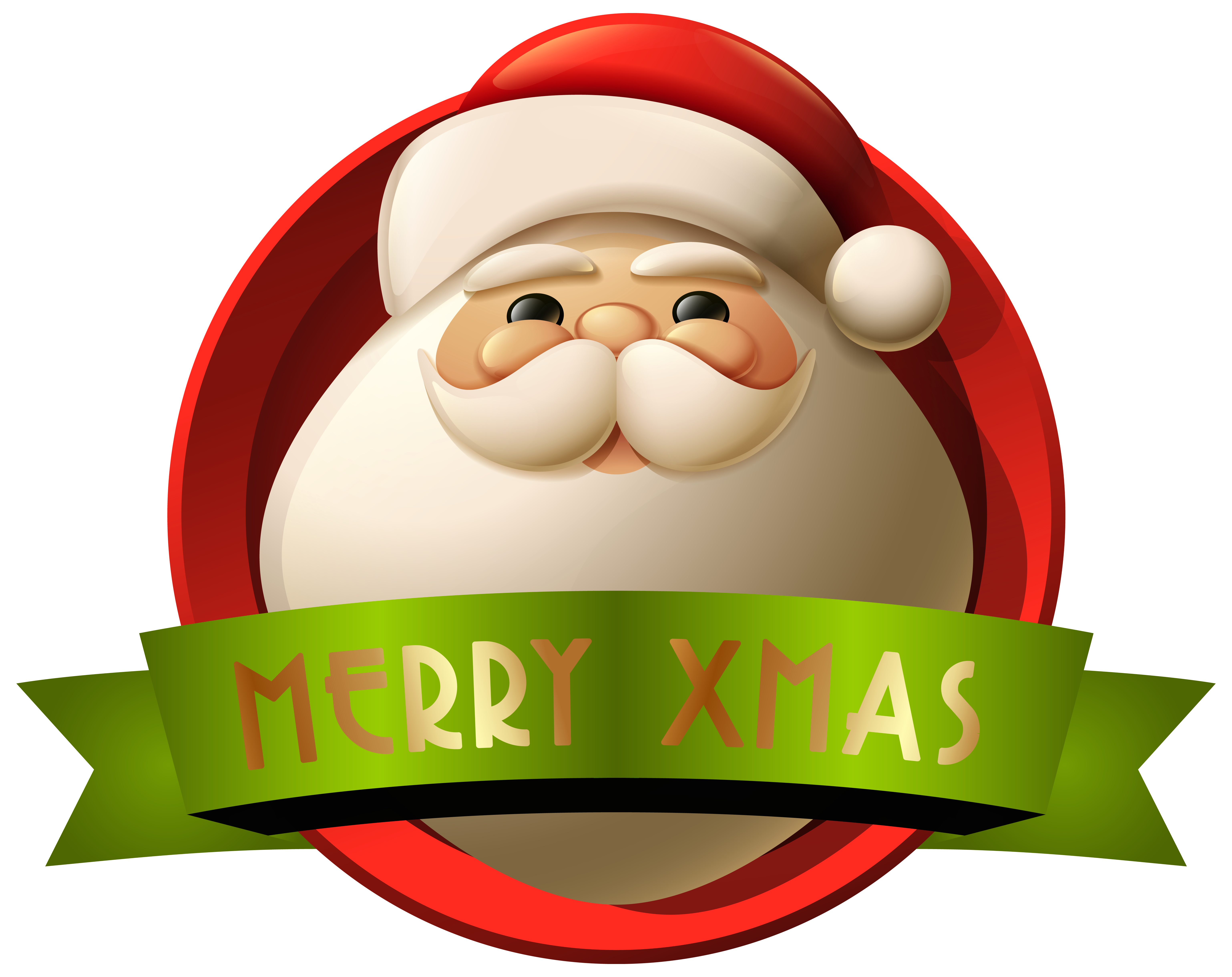 Santa Merry Xmas Decoration PNG Clip-Art Image  Gallery 
