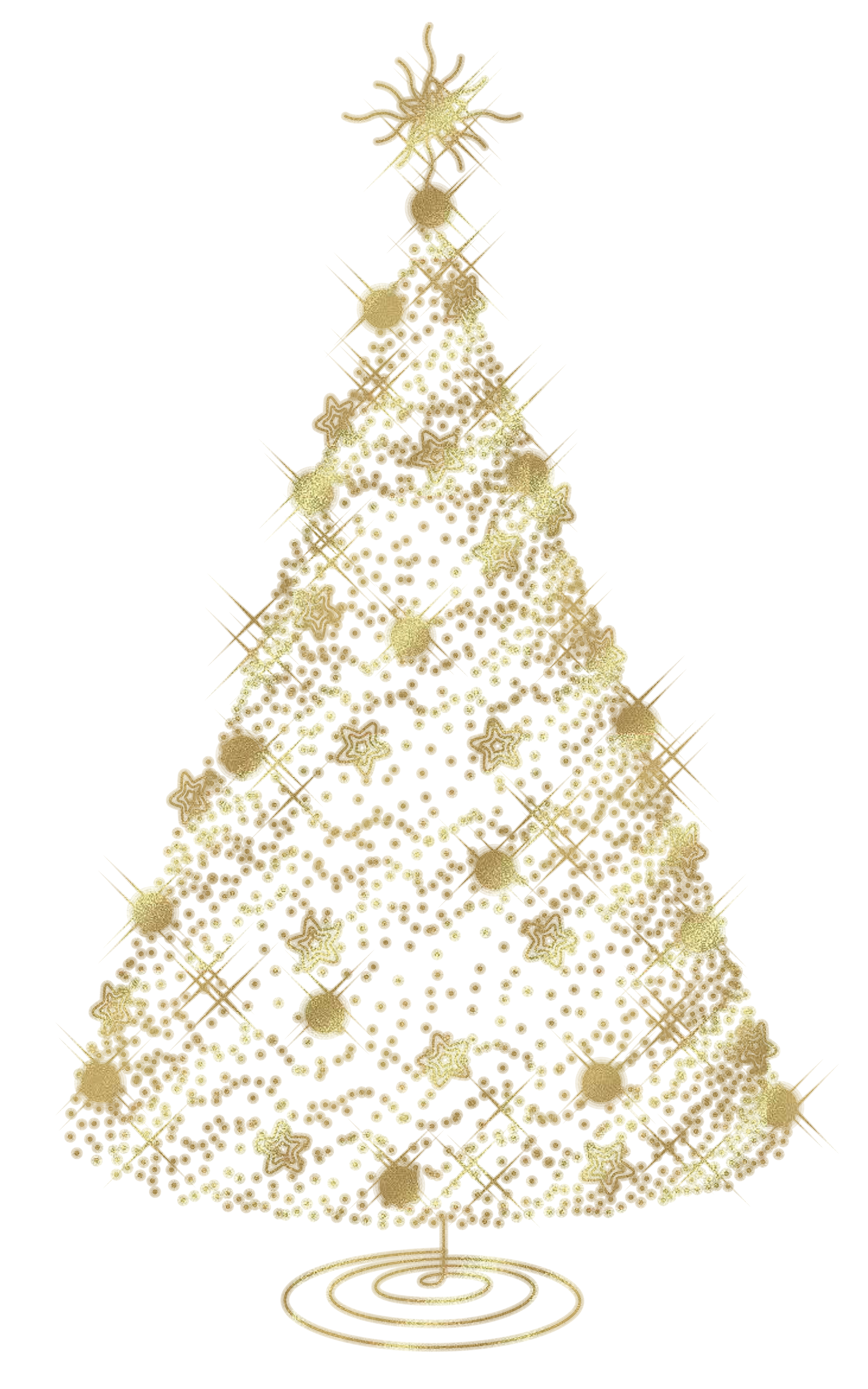 Transparent Christmas Gold Tree PNG Clipart Transparent Christmas Gold Tree PNG Clipart