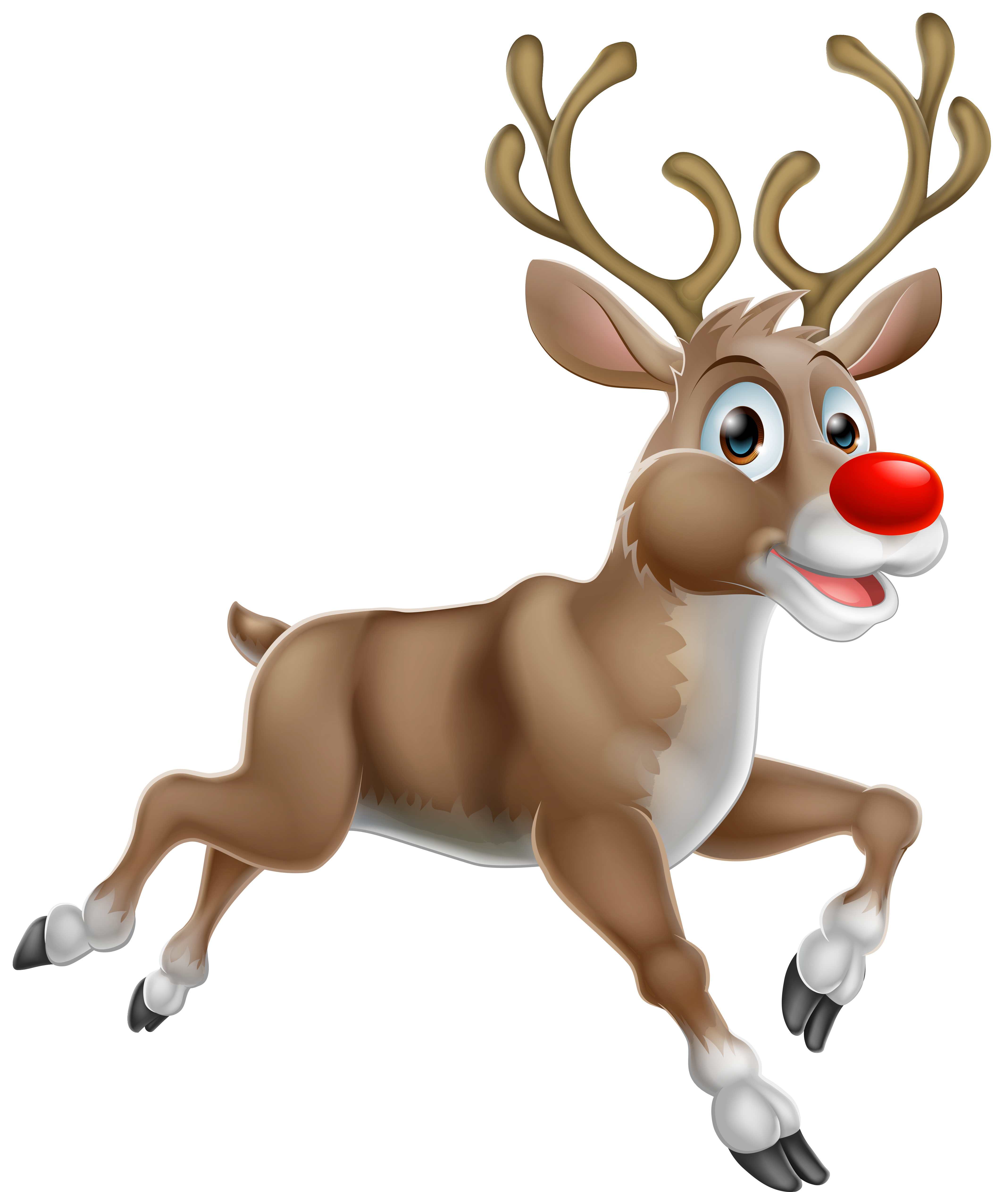 free santa running clipart png