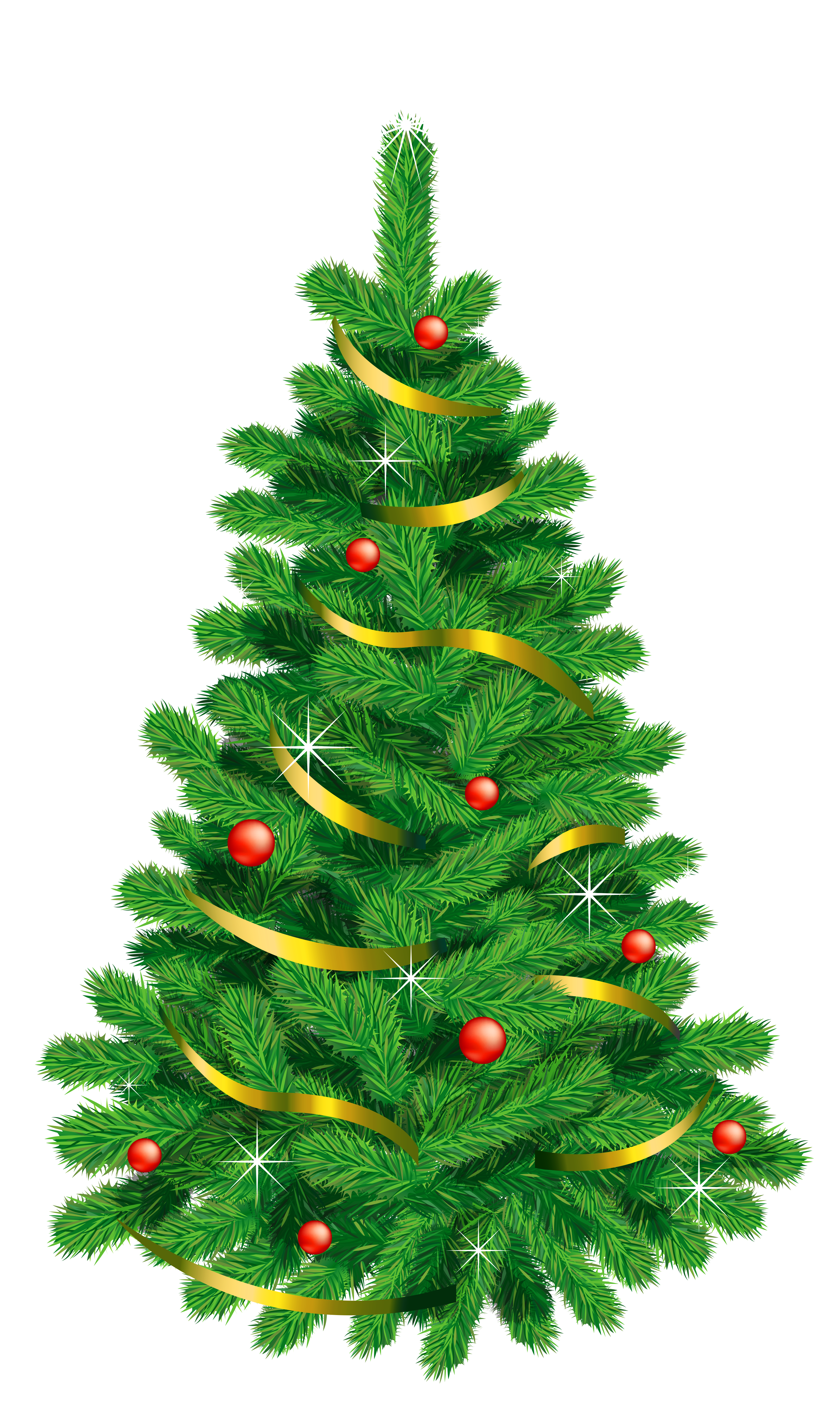 Transparent Green Deco Christmas Tree Clipart | Gallery Yopriceville