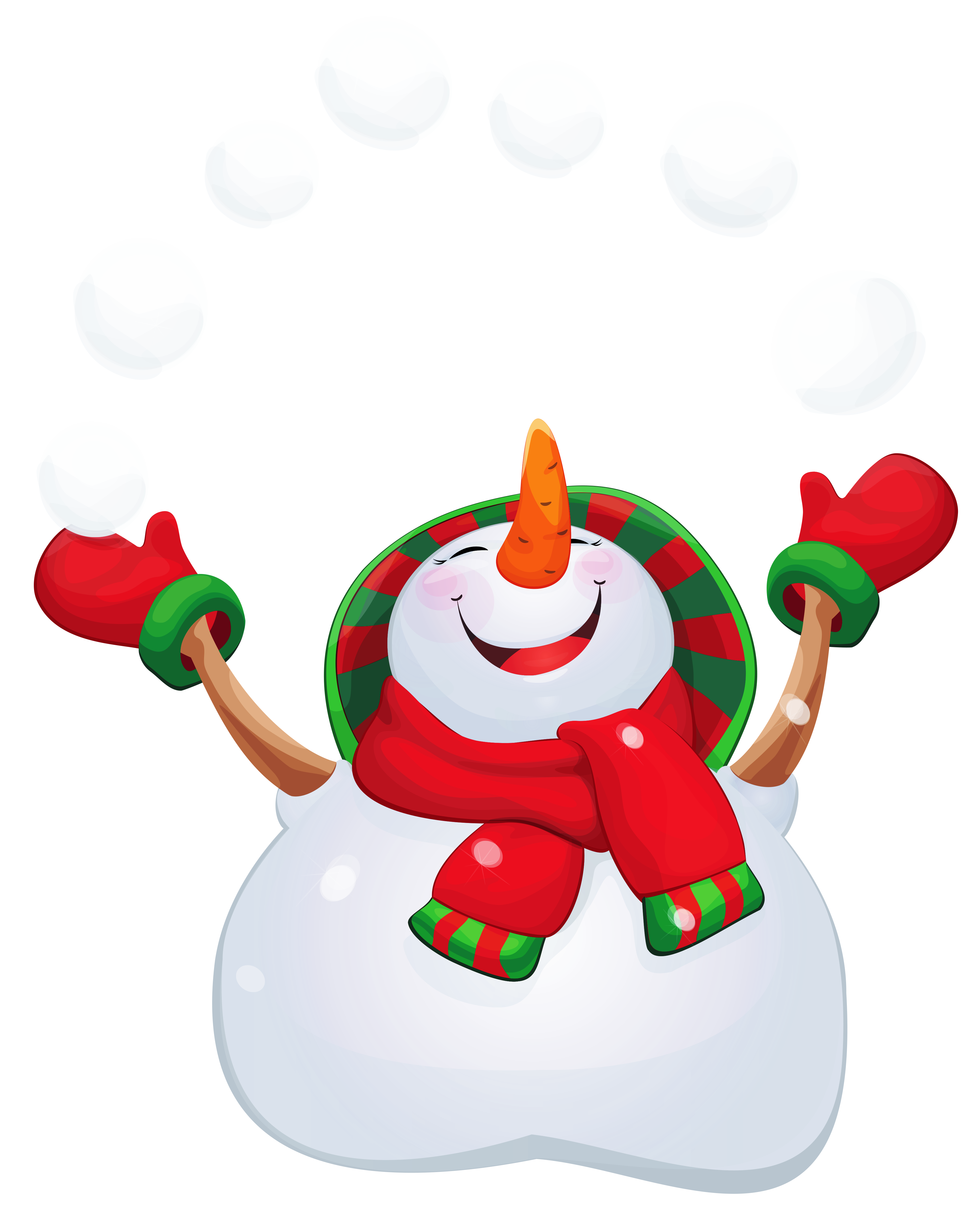 Happy Snowman Clipart