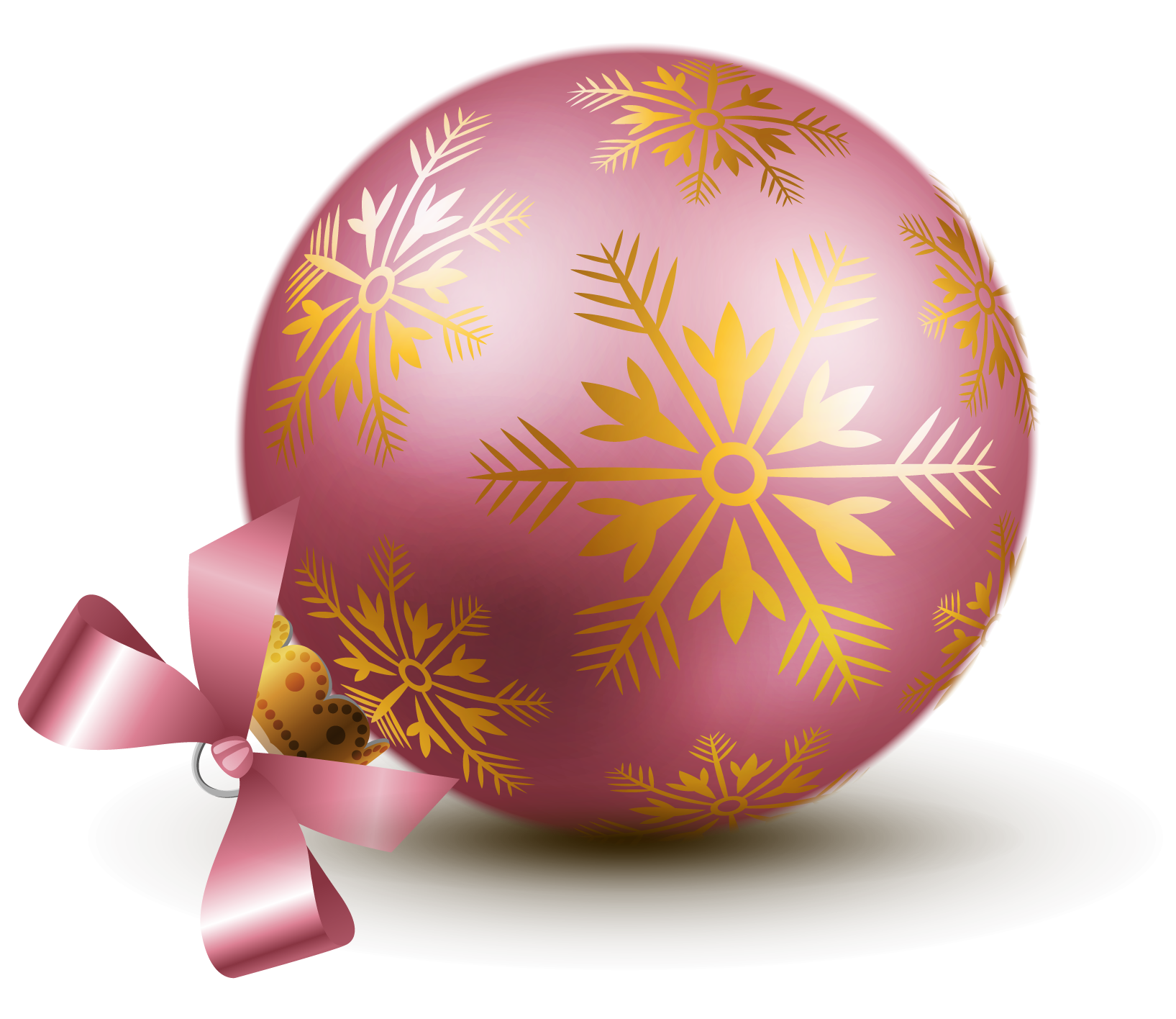 Christmas Clip Art Pink Ribbon