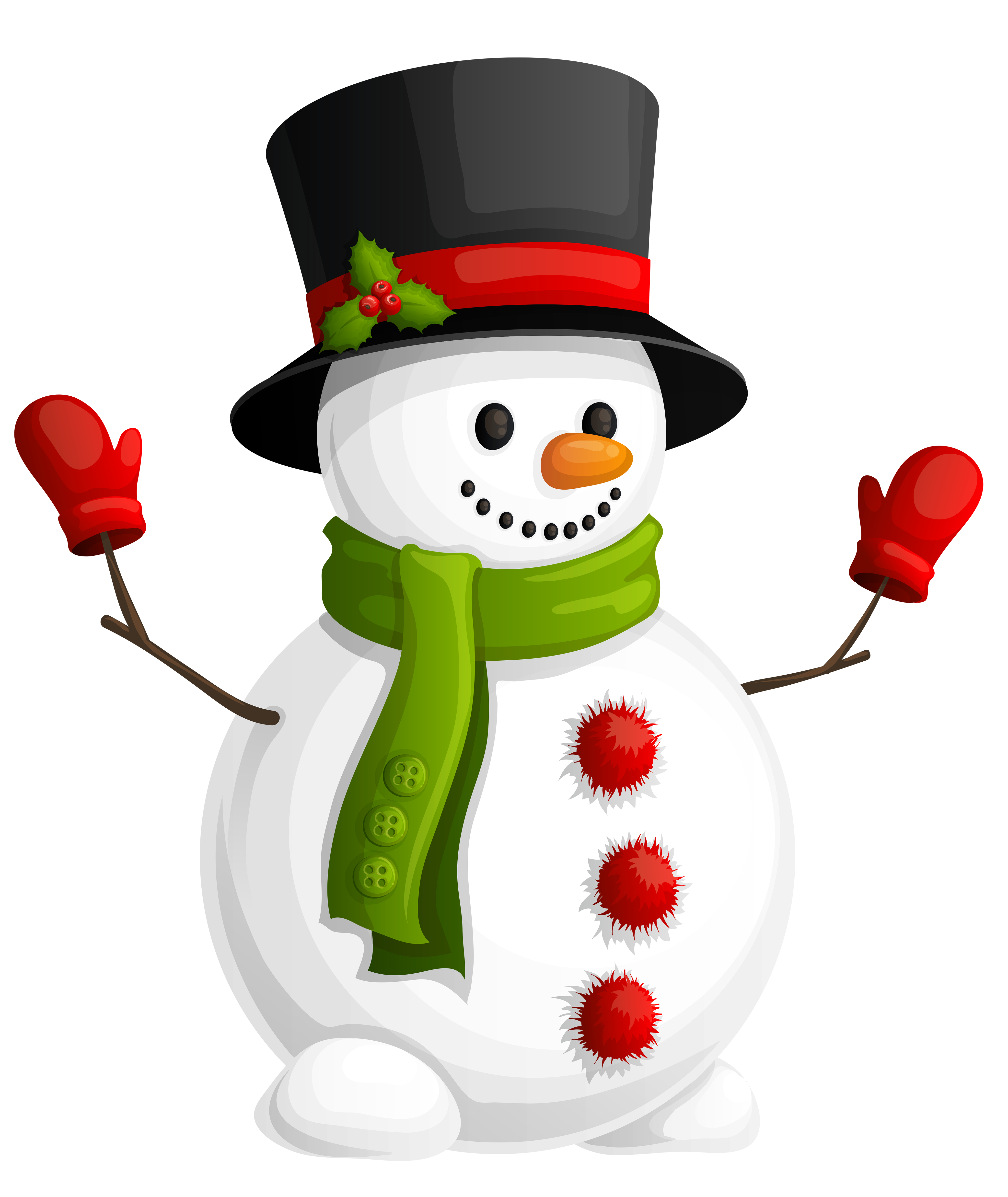 snowman scarf clipart