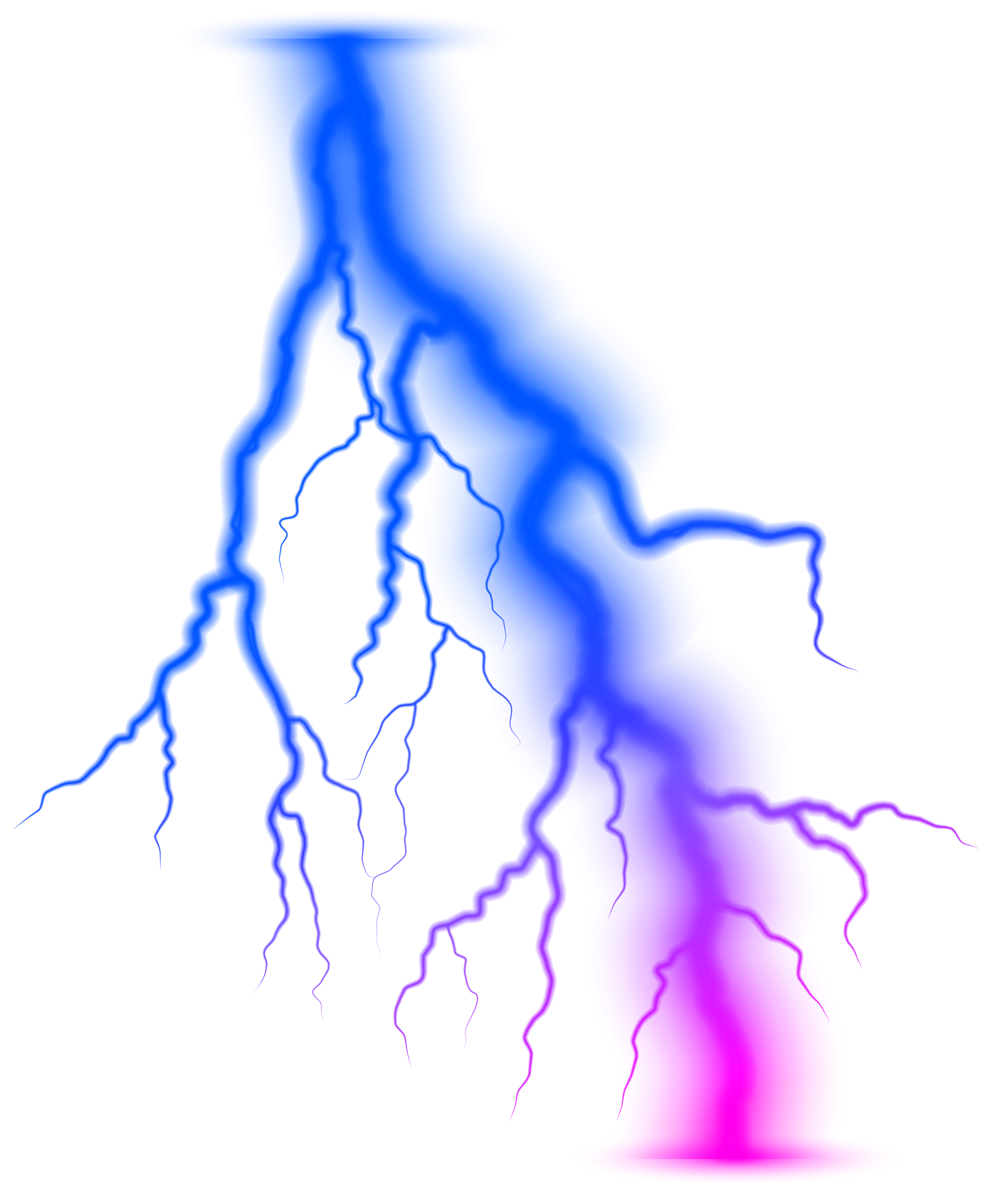 Colorful Lightning PNG Transparent Clip Art Image | Gallery