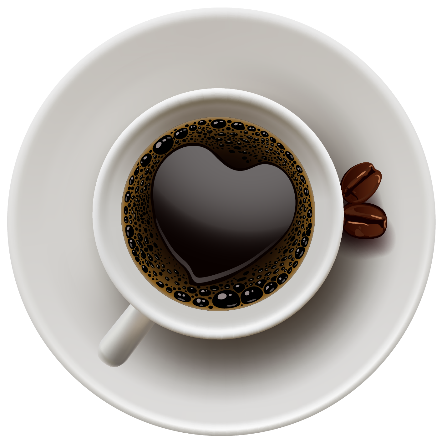 Coffee Cup with Heart PNG Vector Clipart | Gallery ...