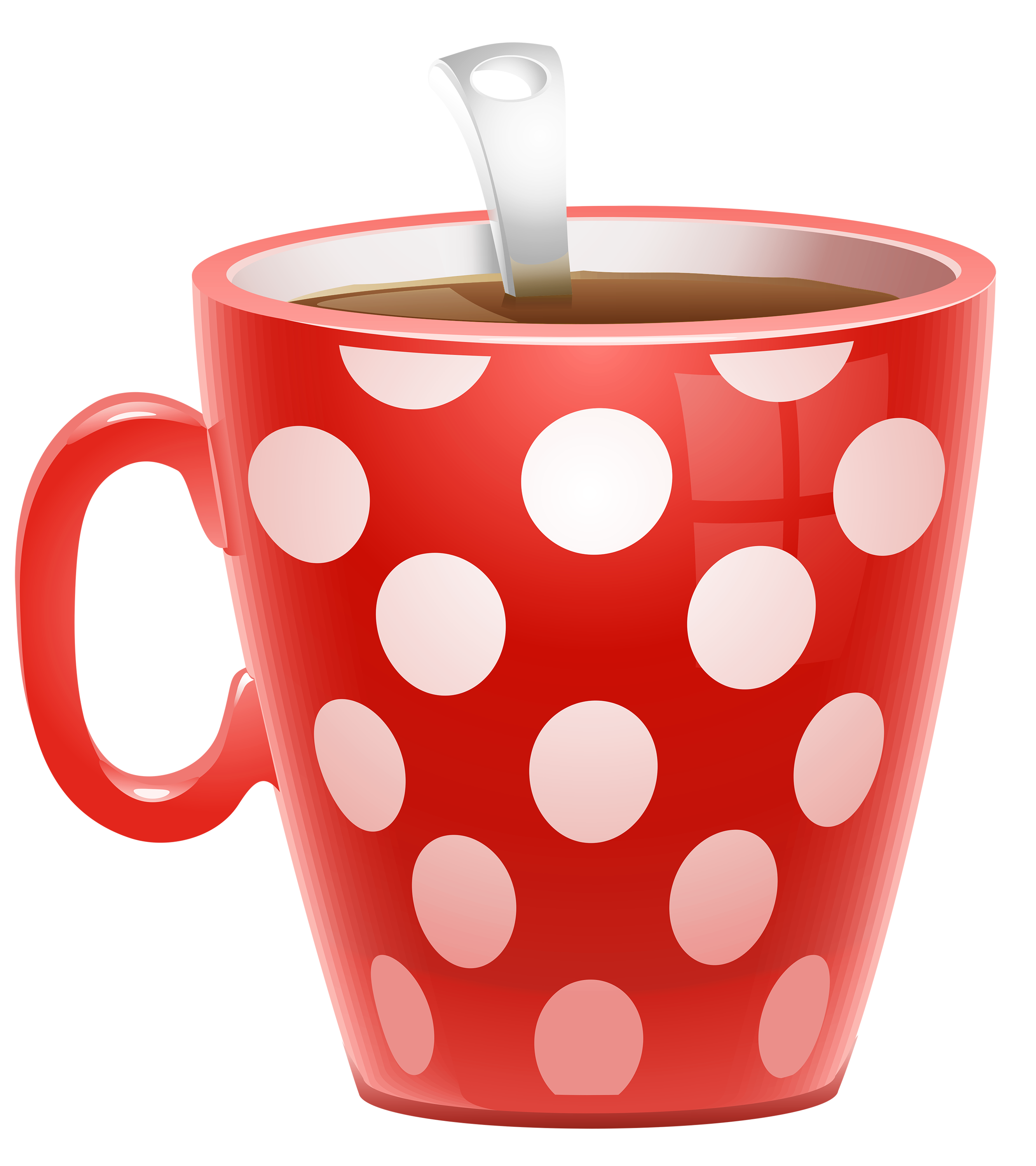 Red Dotted Coffee Cup PNG Clipart Picture | Gallery ...
