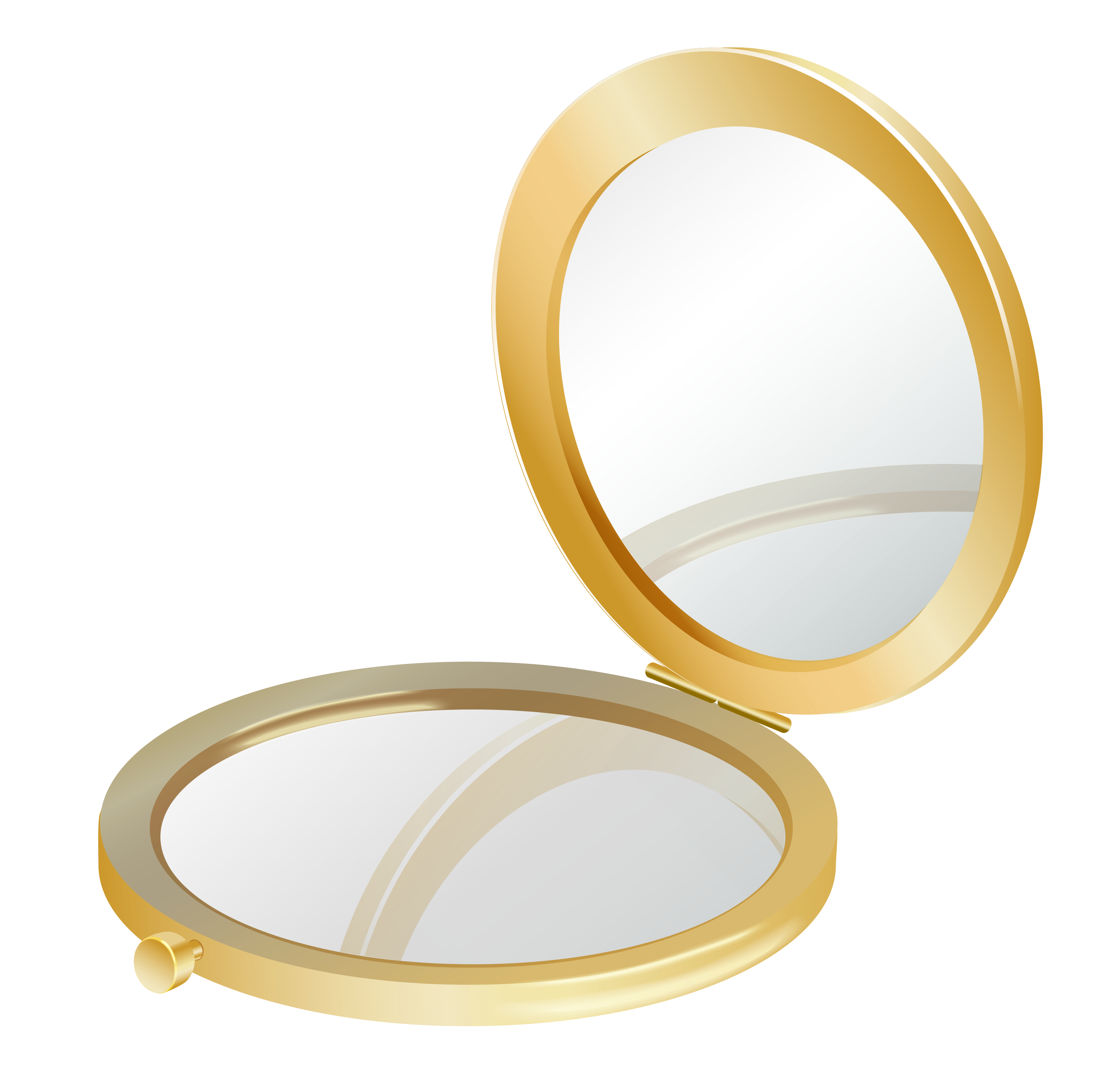 Gold Compact Mirror PNG Clipart Picture | Gallery Yopriceville - High ...