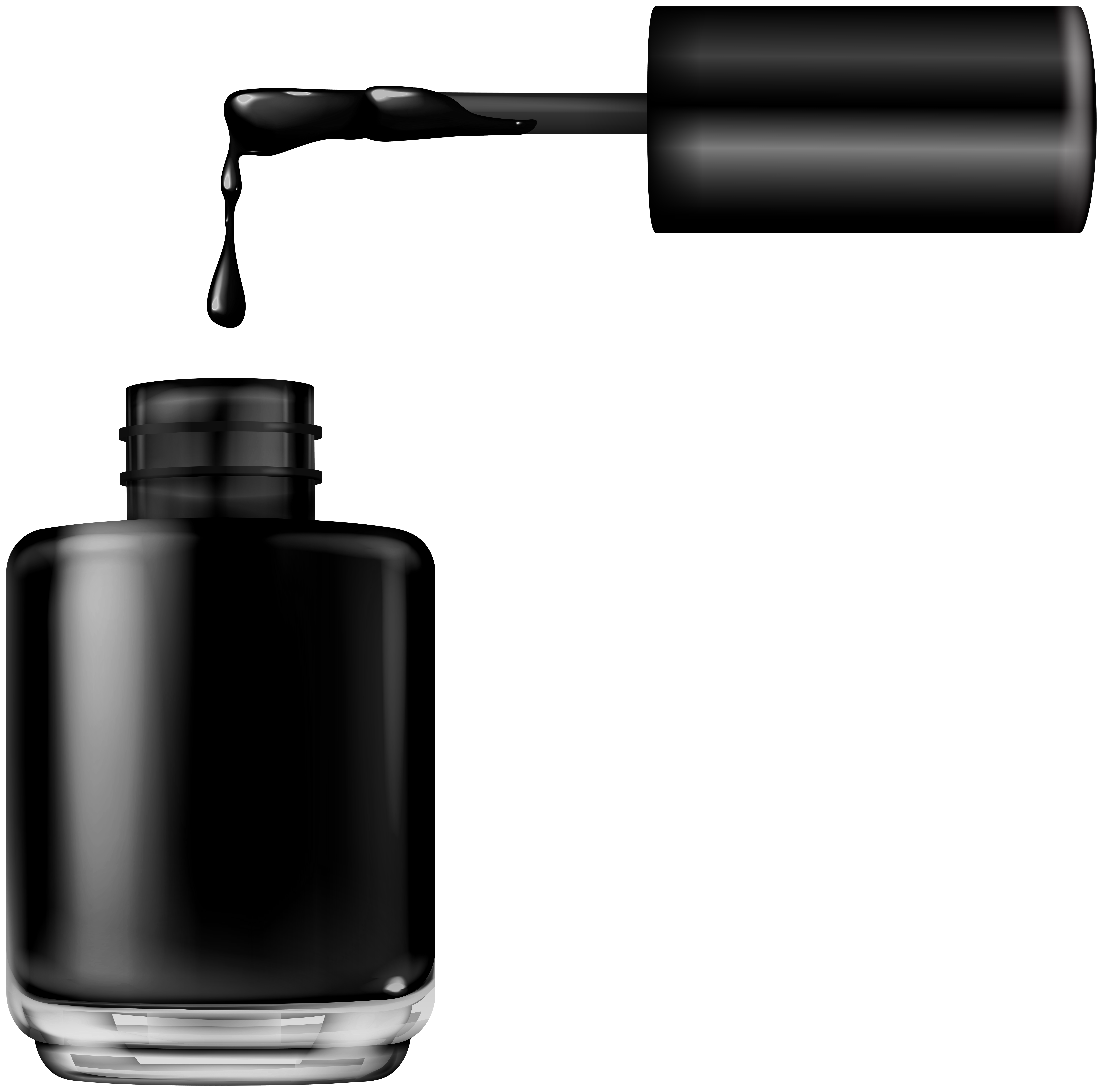 nail polish clip art black and white