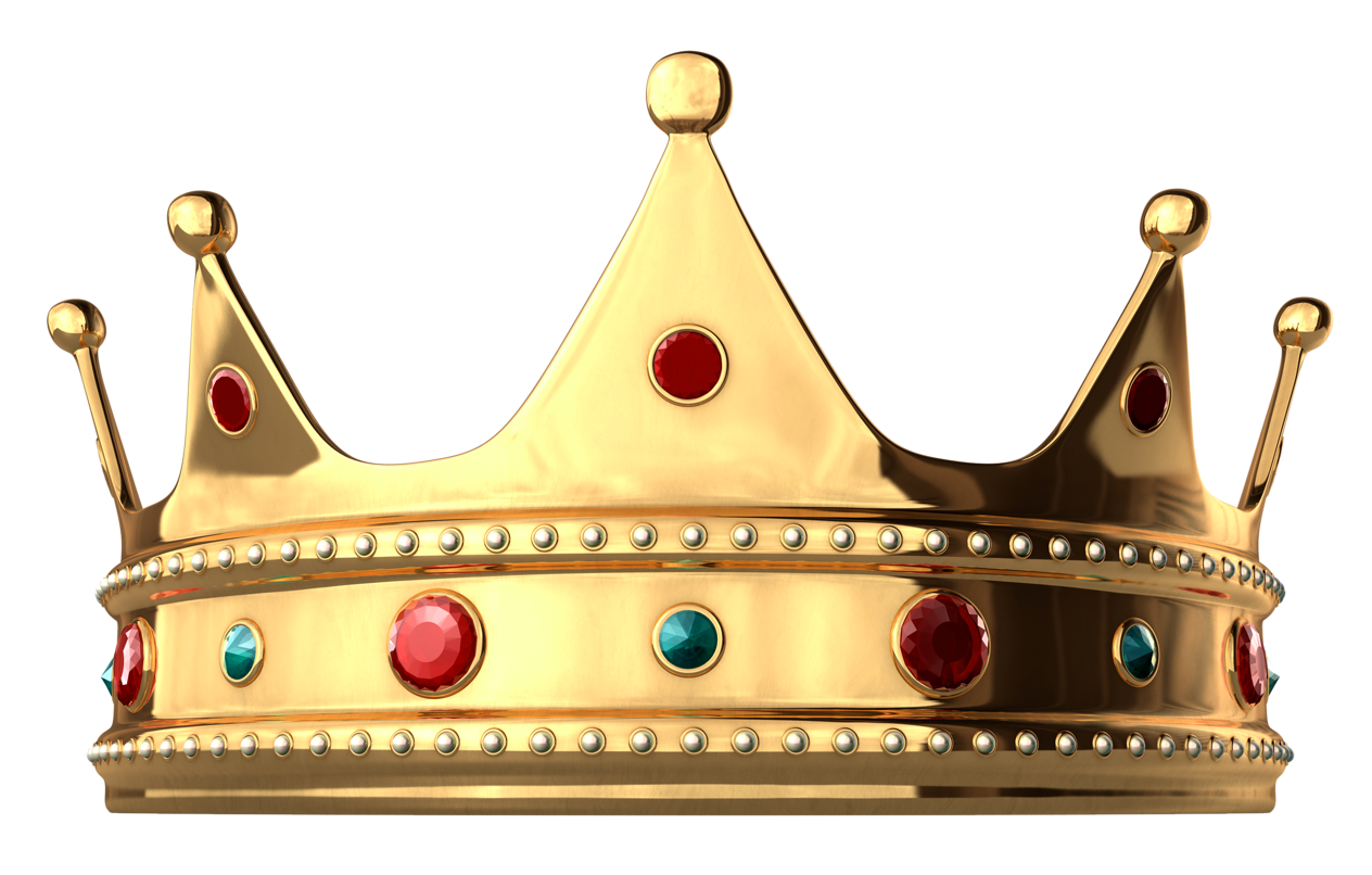 Gold crown PNG transparent image download, size: 1449x967px