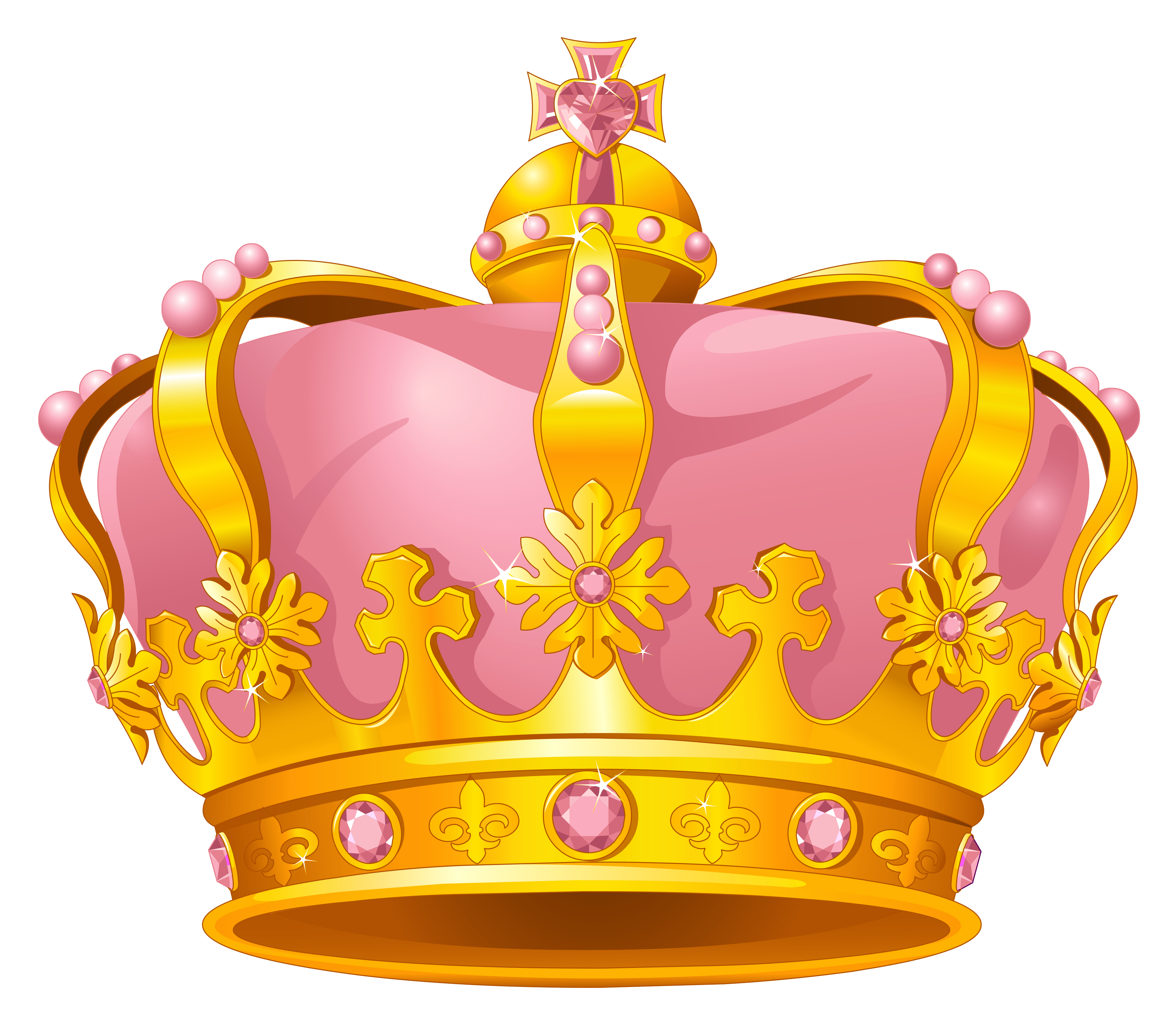 Golden Pink Crown PNG Clipart | Gallery Yopriceville ...