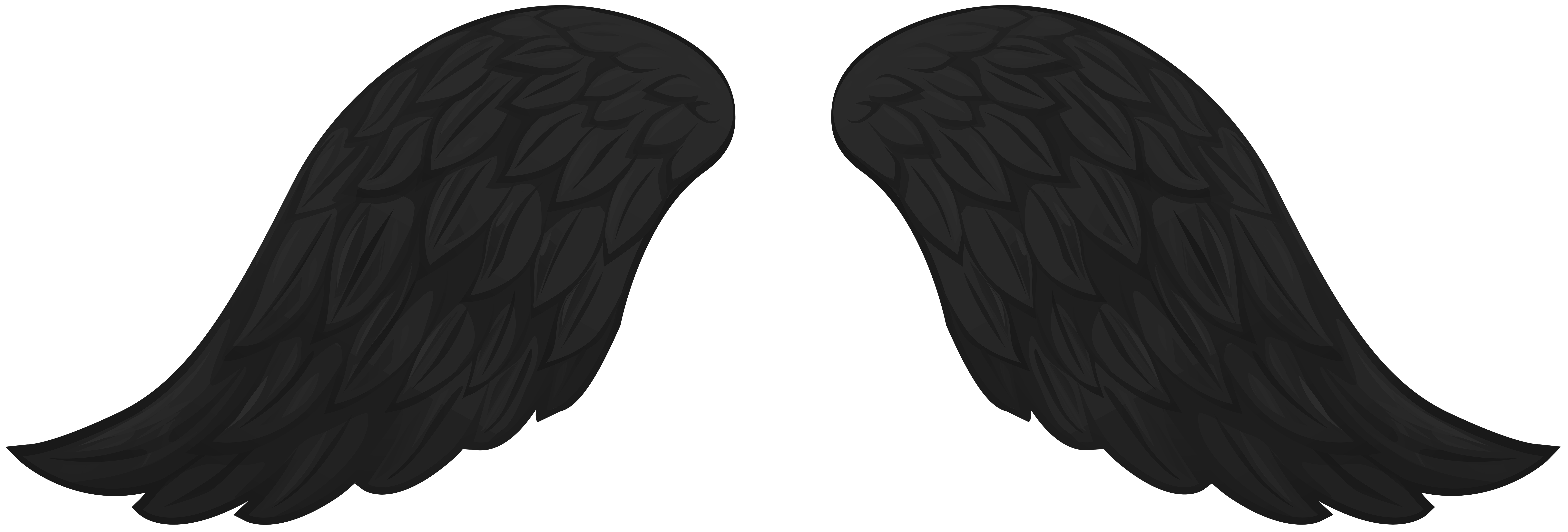 Black Wings Transparent Clip Art PNG Image | Gallery Yopriceville