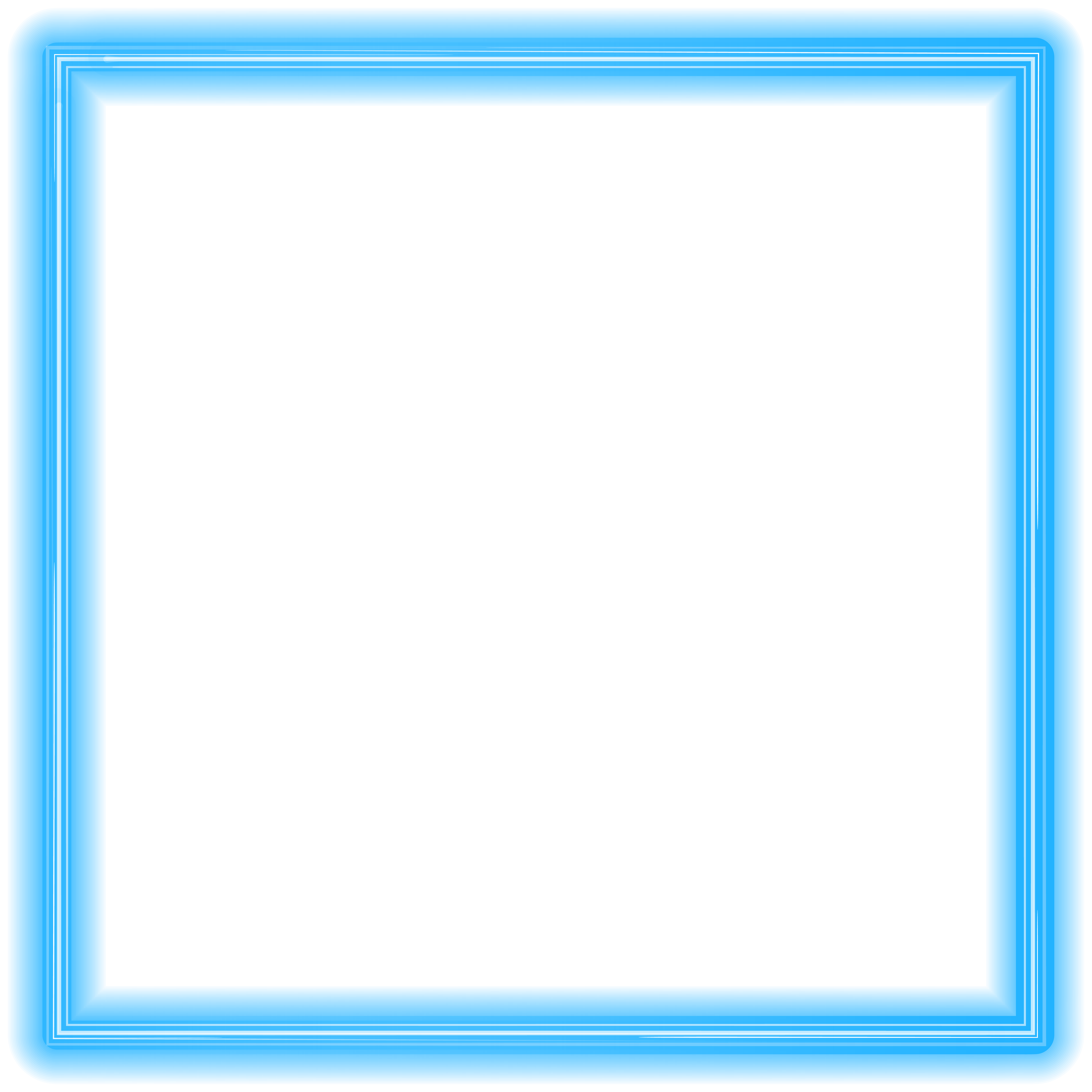 Blue Neon Border Frame PNG Clipart | Gallery Yopriceville - High ...